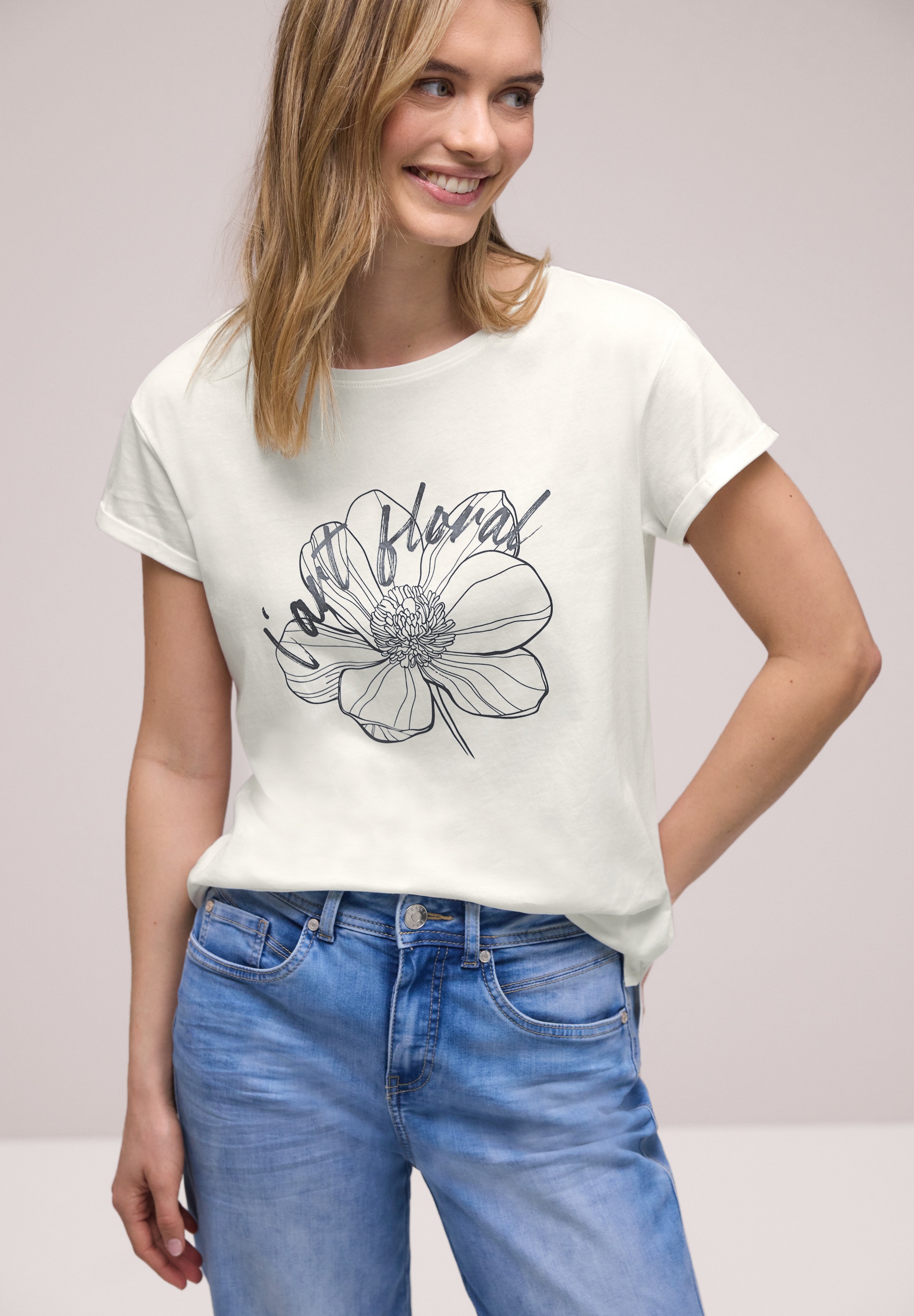 STREET ONE Print-Shirt aus reiner Baumwolle günstig online kaufen