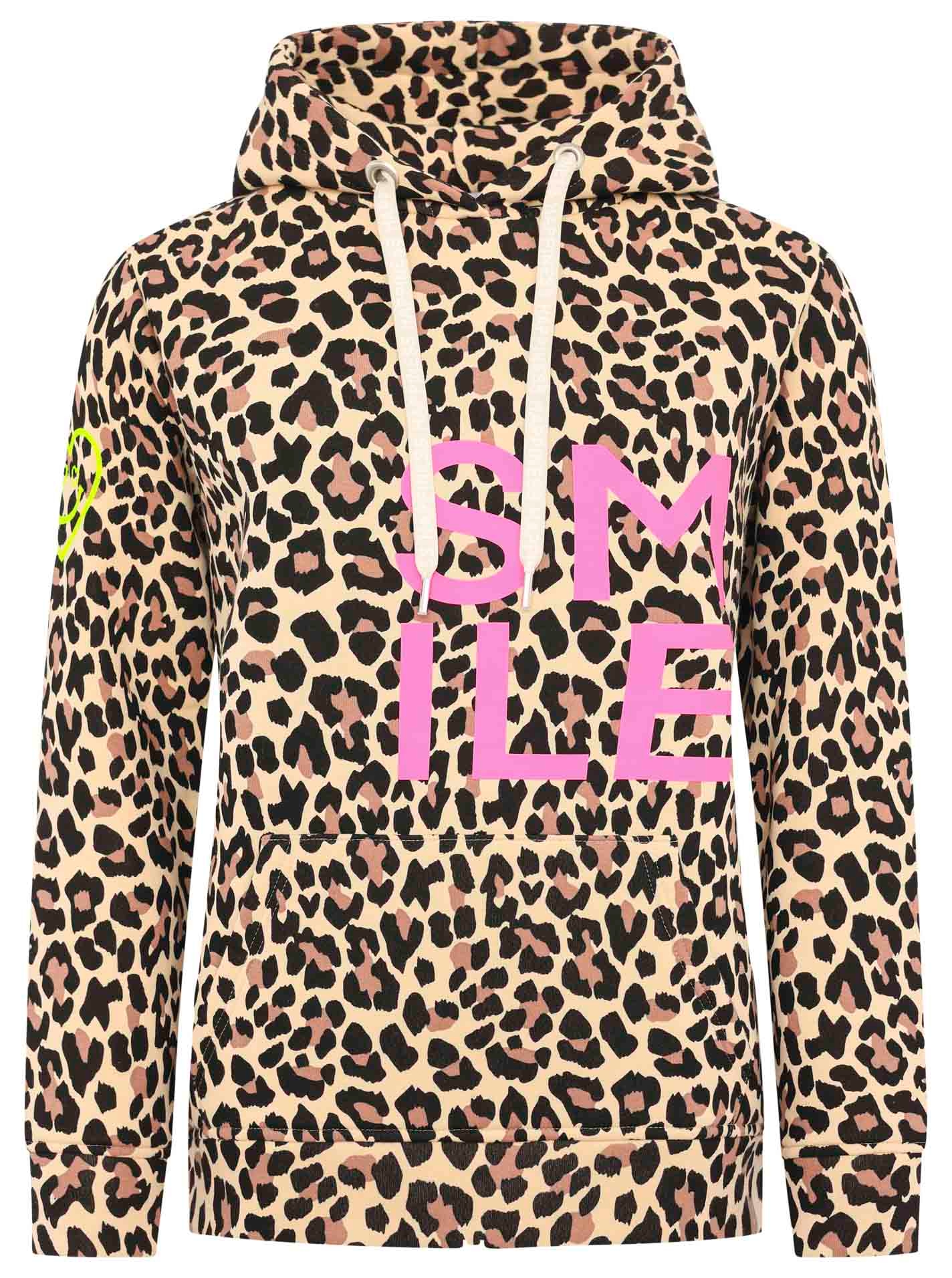 Zwillingsherz Sweater »"Alissa LEO"«, mit SMILE Print