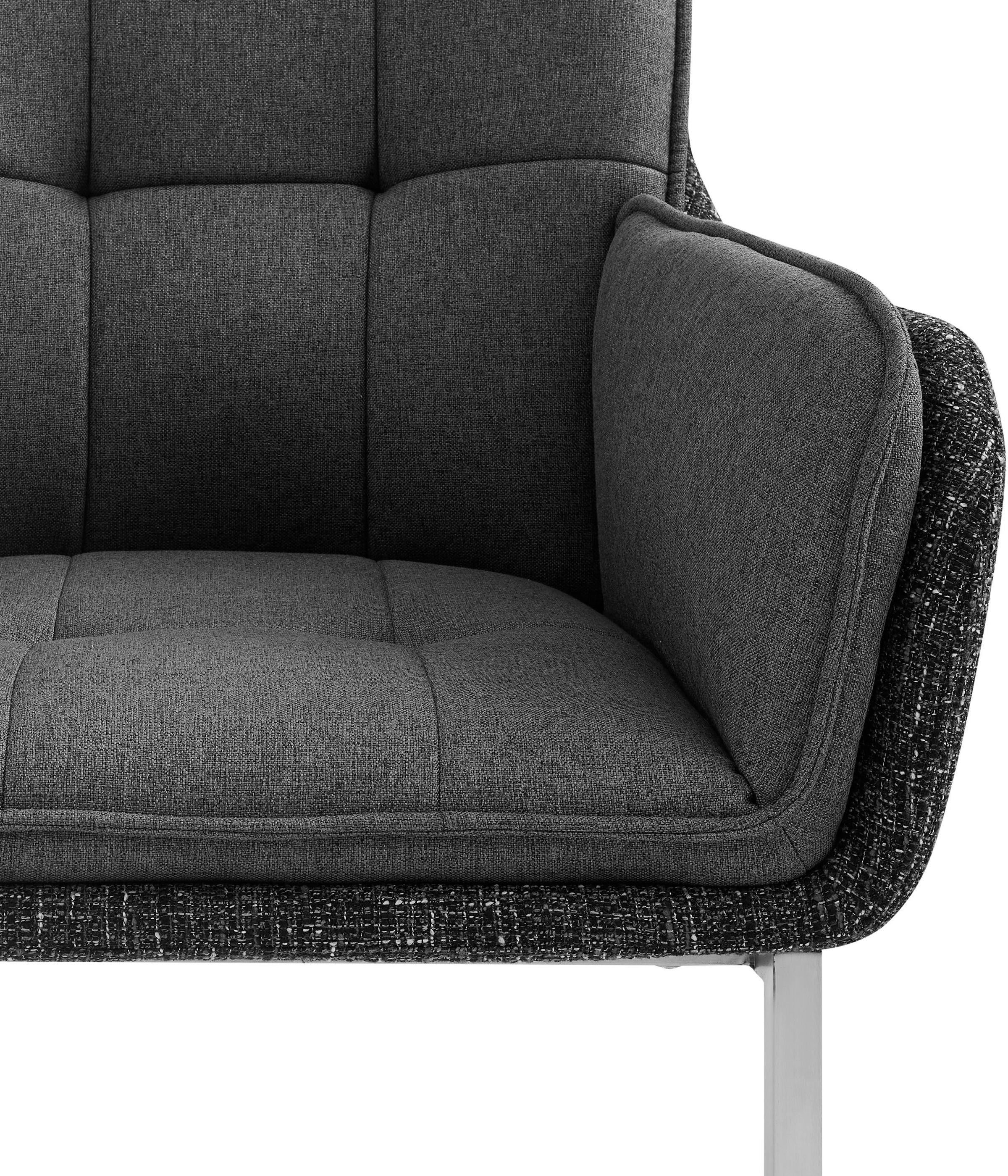 PLACES OF STYLE Esszimmerstuhl »Durham, TOPSELLER!, OTTOs Choice« () 2er-Set in modernem Design, Sitz und Rücken gepolstert