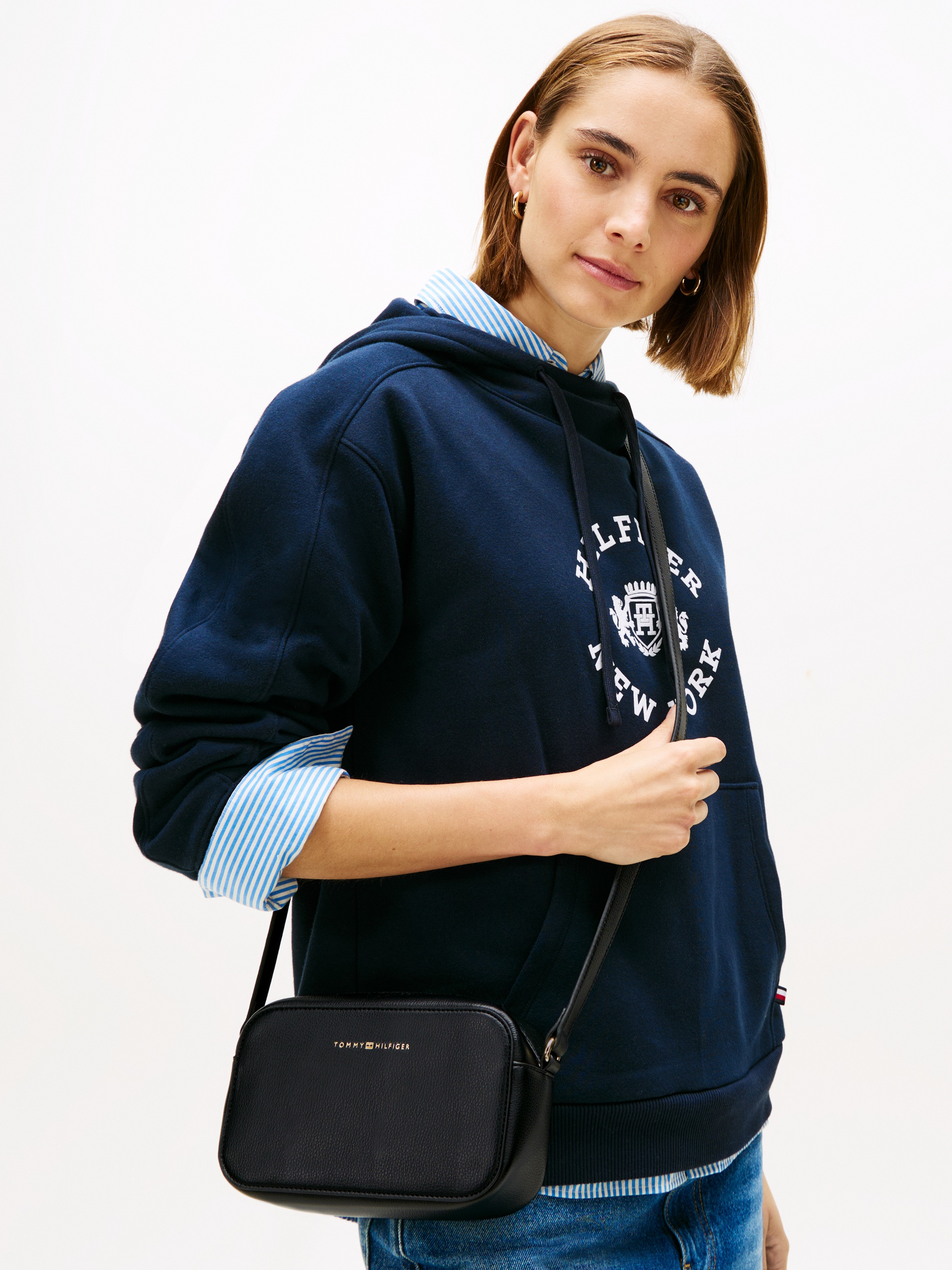 Tommy Hilfiger Umhängetasche "TH LOGO CAMERA BAG", Damen Schultertasche, Mi günstig online kaufen