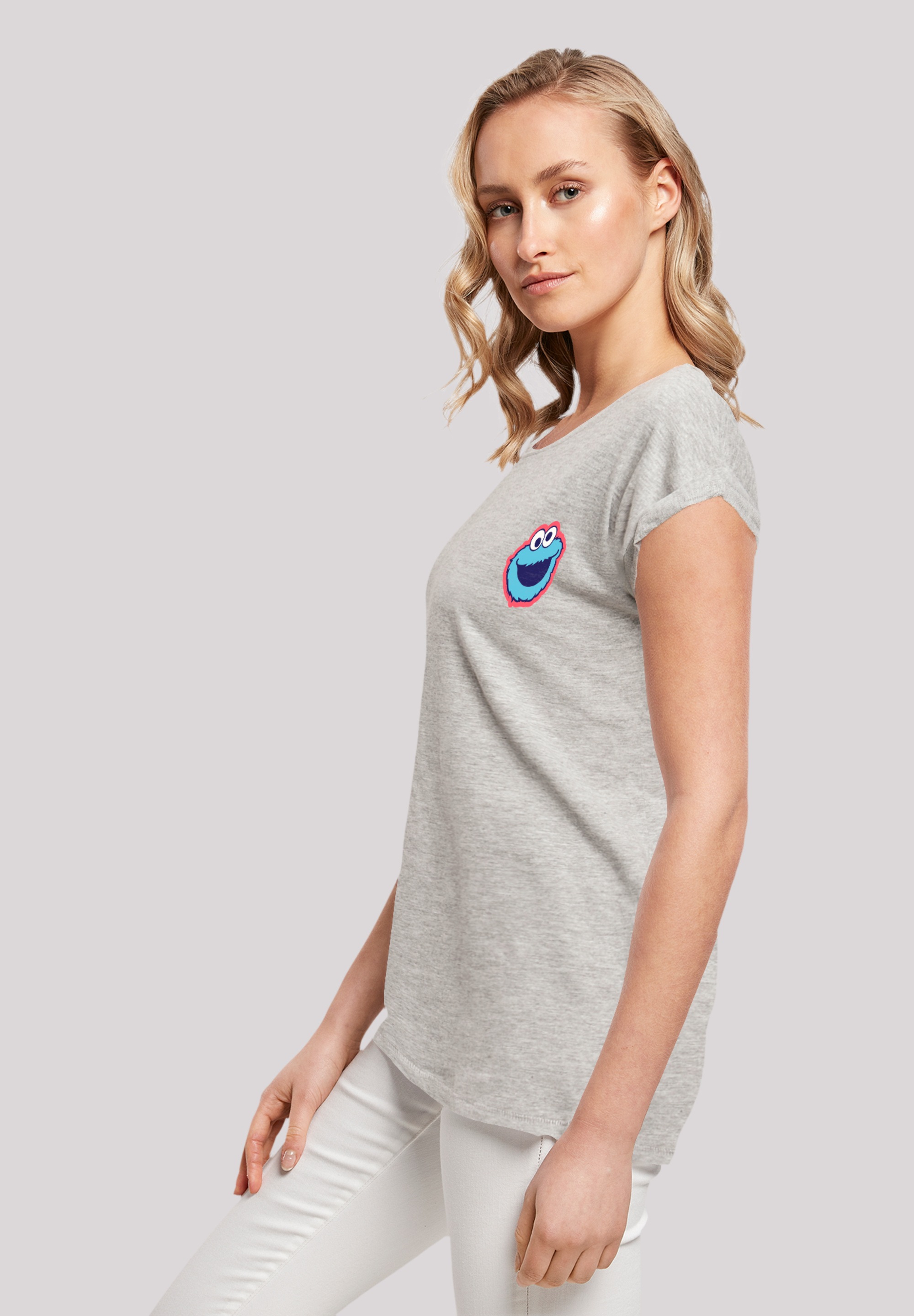 F4NT4STIC T-Shirt »Sesamstraße Cookie Monster Smile«, Premium Qualität, Weihnachts-Kollection