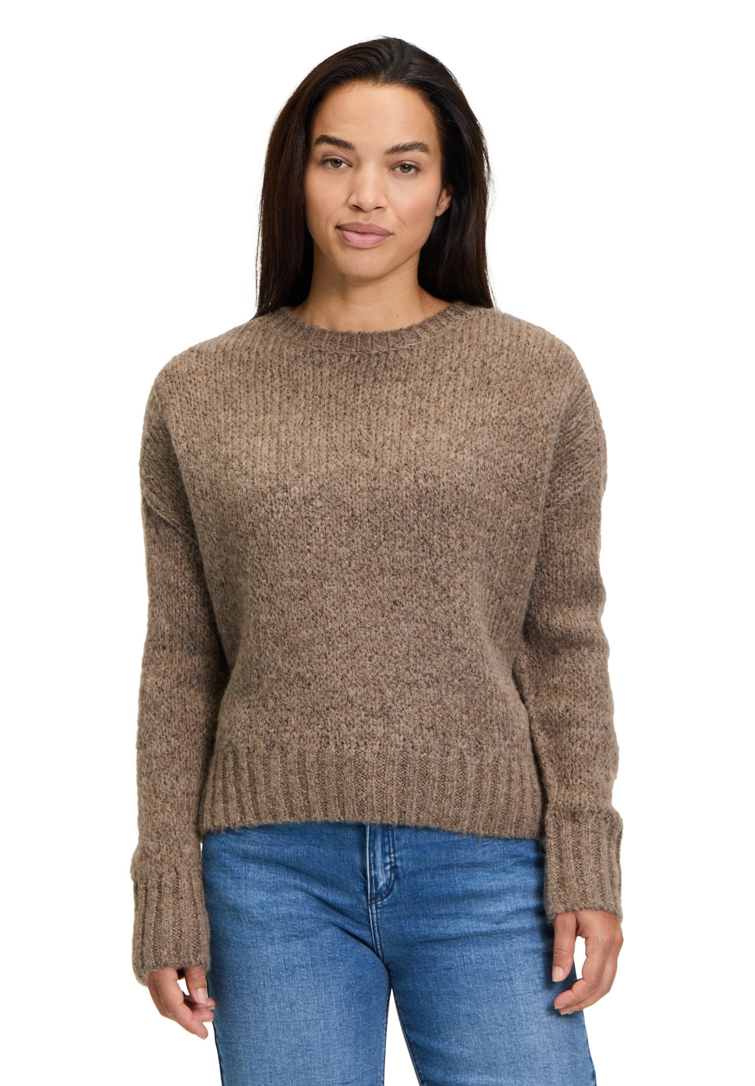 Cartoon Strickpullover "Cartoon Damen Basic-Pullover mit Rundhalsausschnitt günstig online kaufen
