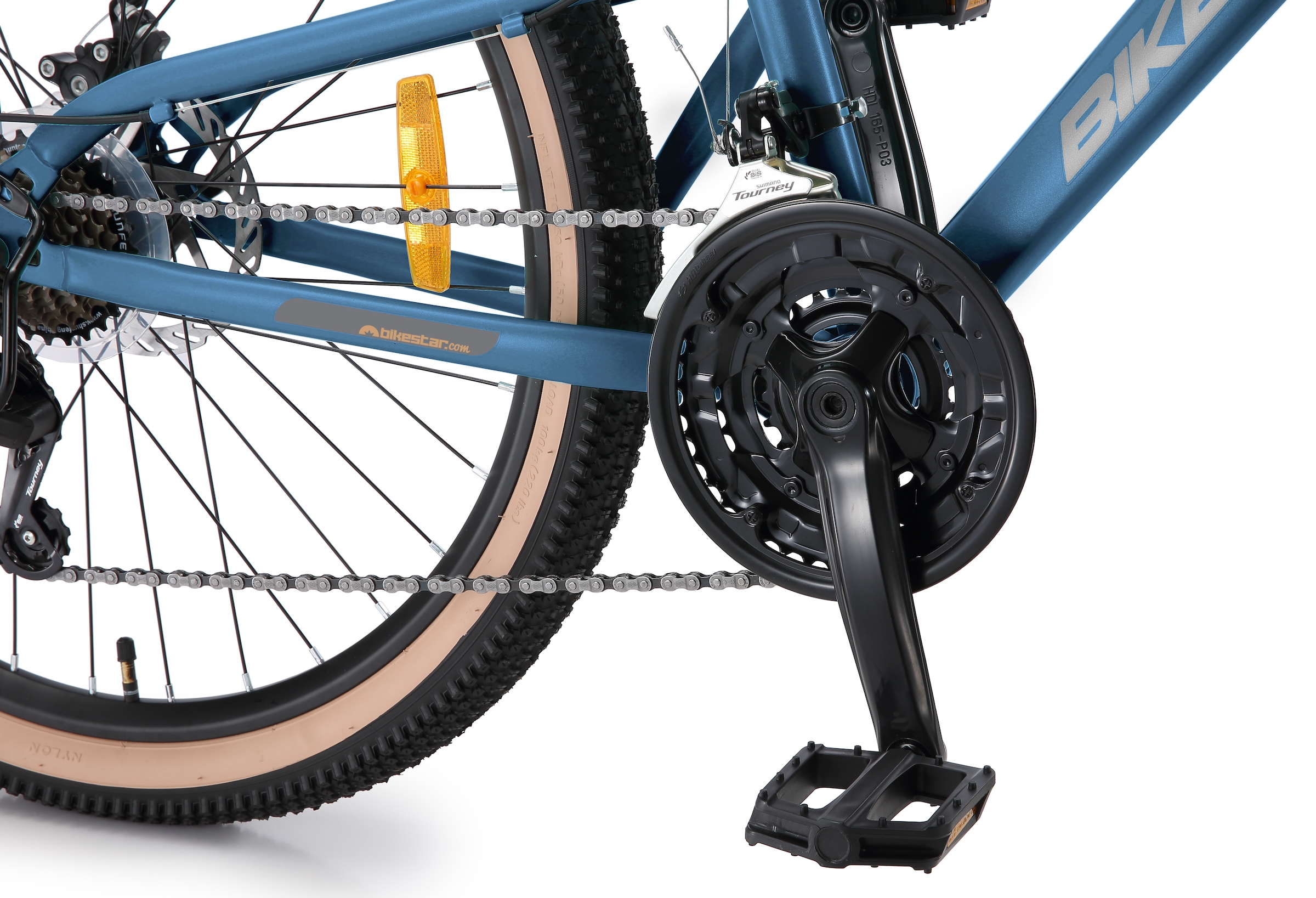 Bikestar Mountainbike 21 Gang Shimano RD-TY300 Schaltwerk Kettenschaltung für Damen und Herren, Kettenschaltung