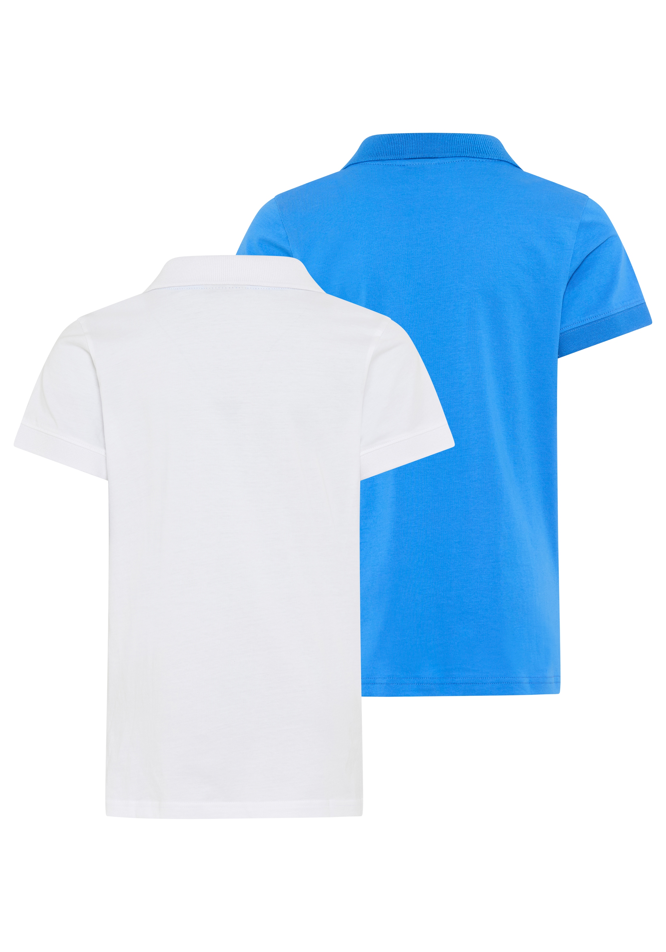 KIDSWORLD Poloshirt »2er Pack Shirts mit Polokragen« Packung, 2, 2 tlg. für Jungen, mit V-Ausschnitt, Kurzarm, mit bestickten Applikationen