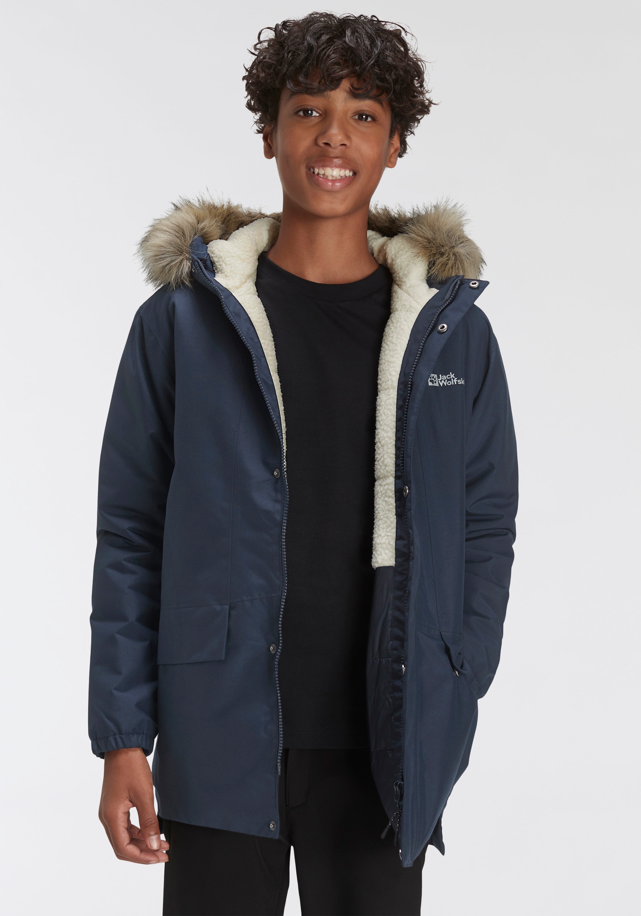 Jack Wolfskin Outdoorjacke »COSY BEAR JACKET K«, mit Kapuze, langer,  isolierender Kinderparka im klassischen Design auf Rechnung online kaufen |  BAUR