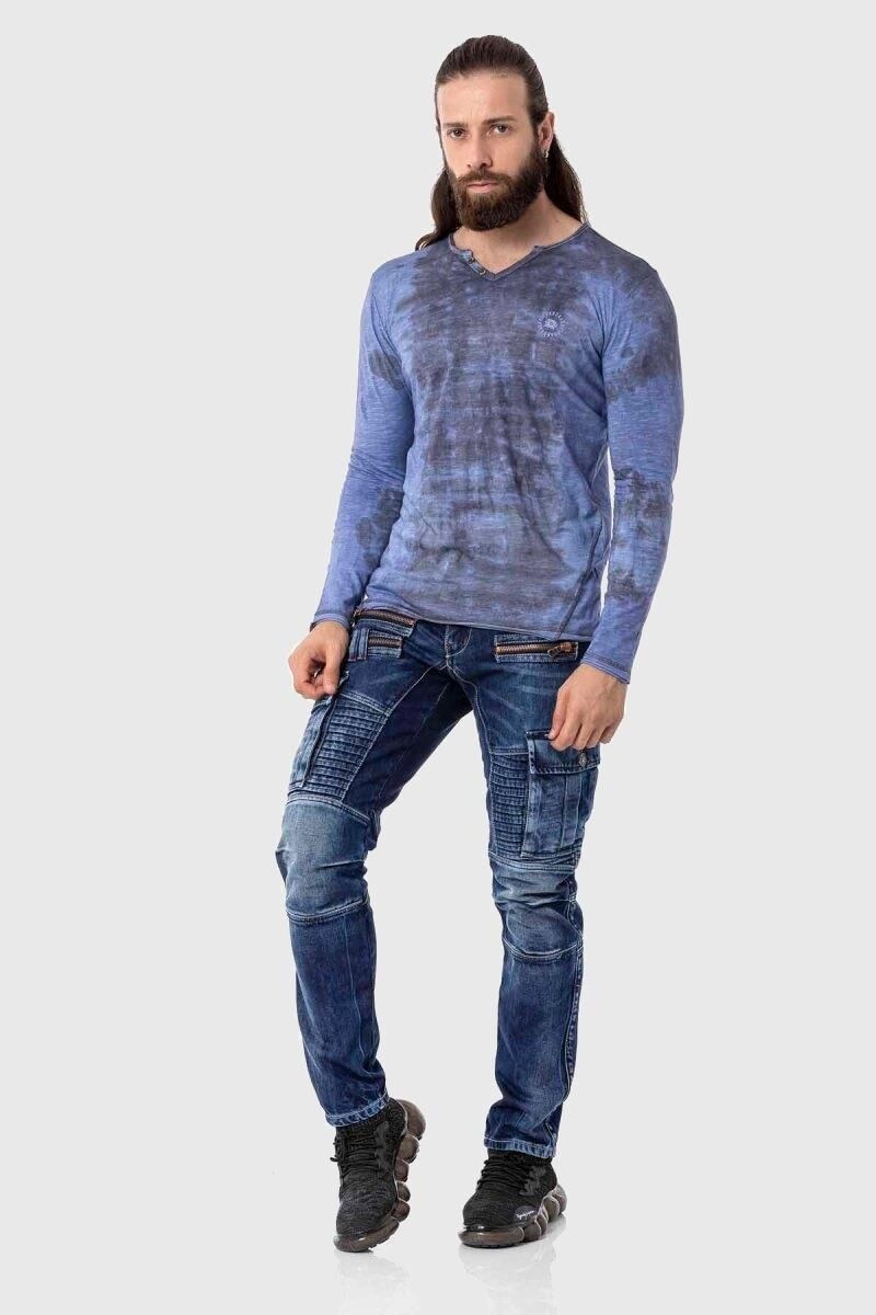 Cipo & Baxx T-Shirt »Sweatshirts«, im Batik-Design