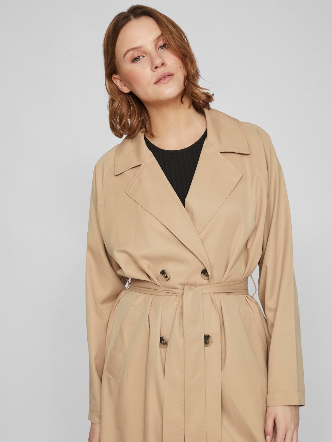 Vila Trenchcoat »VIJANCINE L/S LONG TRENCHCOAT - NOOS«