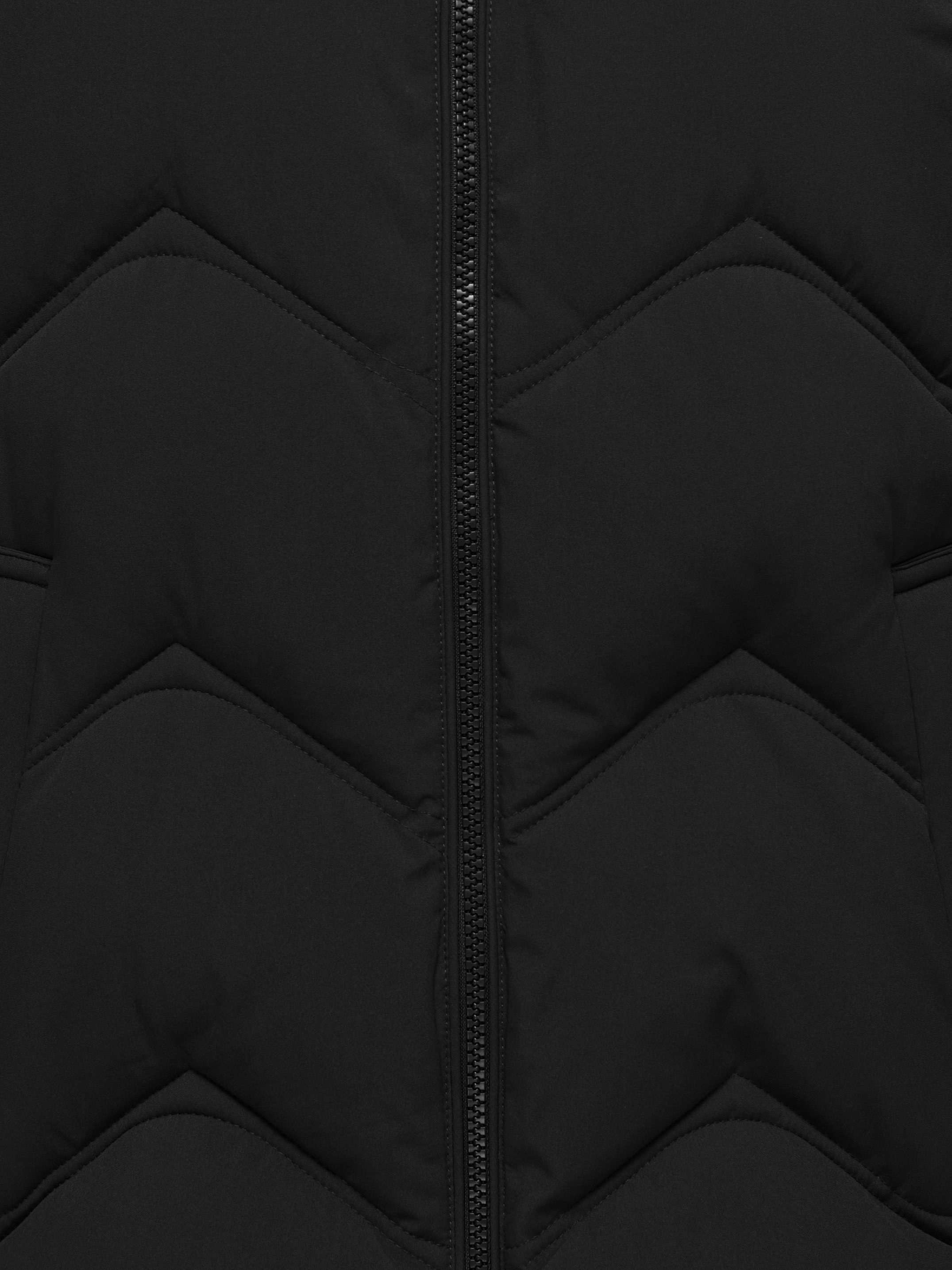 JDY Steppjacke »JDYPOWER LONG HOOD PUFFER OTW HAB« mit Kapuze Kunstfaser