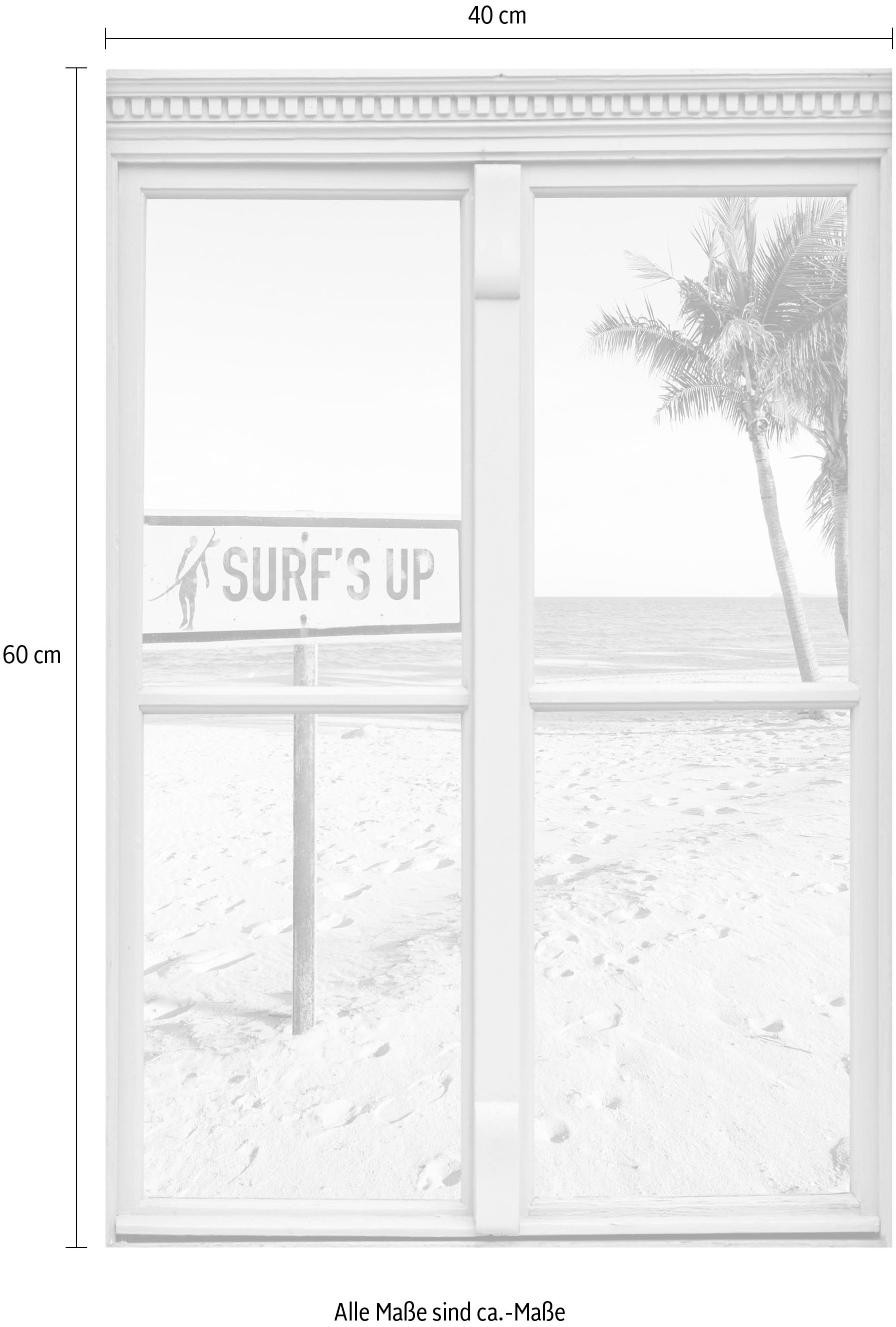 queence Wandsticker »Surf's up«