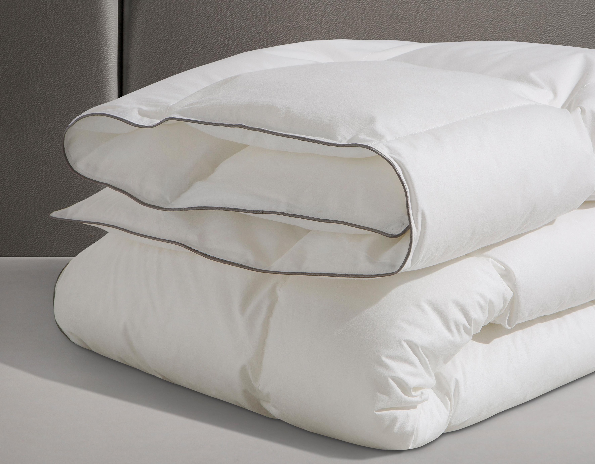 Thumbnail - RIBECO Kunstfaserbettdecke "Marie" normal Füllung Microfaser Bezug Baumwolle 1 Stk. tlg. Bettdecke 135x200 cm und weiter...