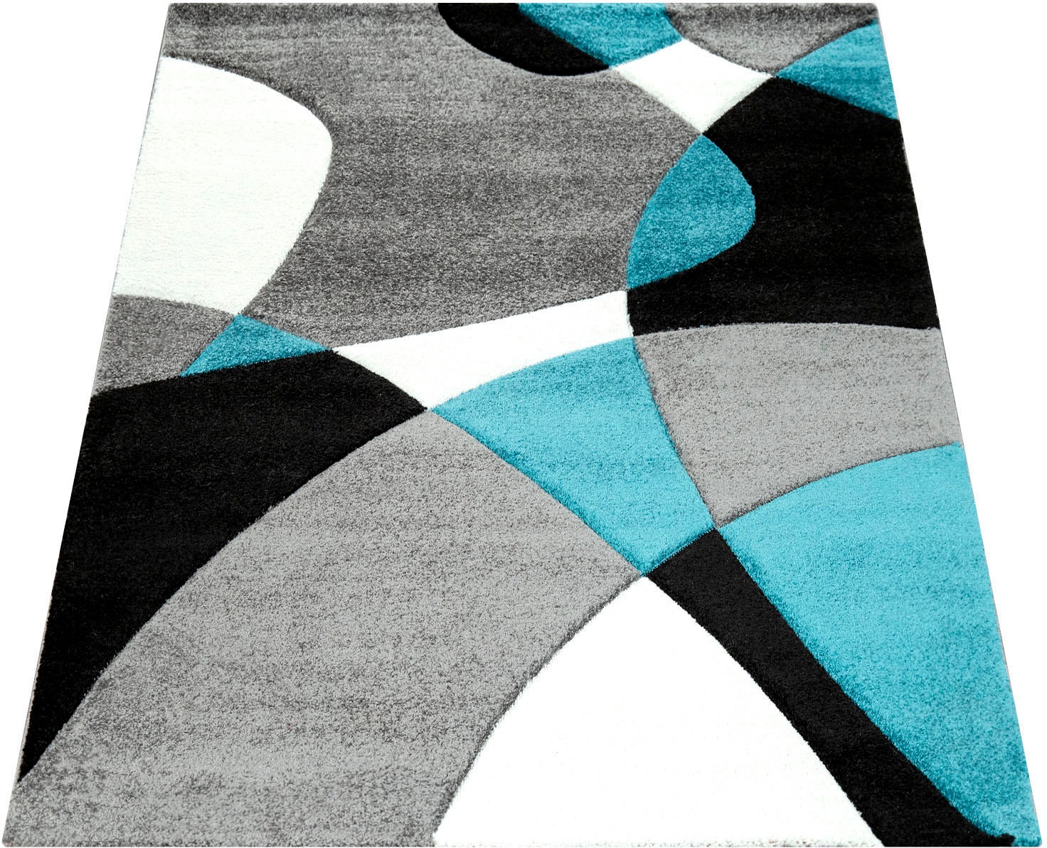 Paco Home Teppich "Diamond 664" rechteckig 15 mm Höhe 3D-Design, Kurzflor, günstig online kaufen