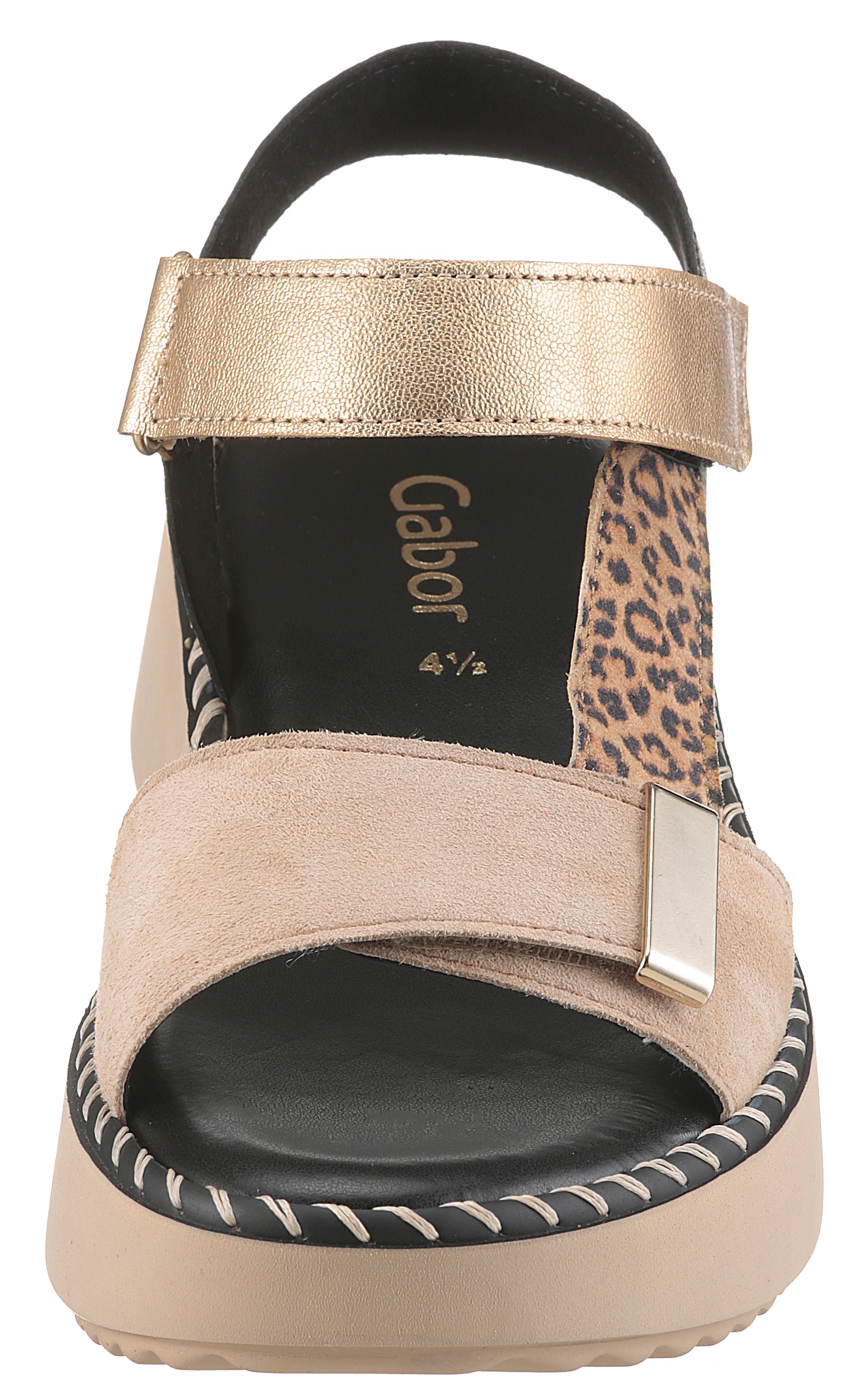 Gabor Sandalette, Plateau, Keil, Riemchensandale mit Best Fitting-Ausstattung