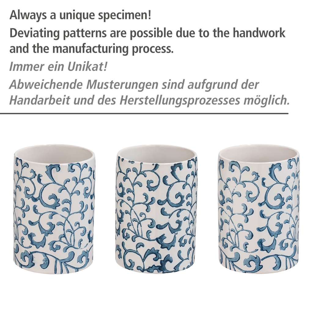 WENKO Seifenspender »Mirabello«, (1 tlg.), Keramik, 400 ml