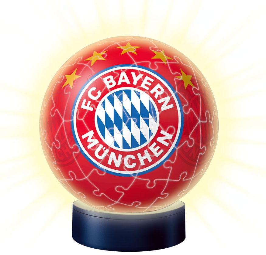 Ravensburger Puzzleball »Nachtlicht FC Bayern München«, mit Leuchtsockel inkl. LEDs; FSC® - schützt Wald - weltweit