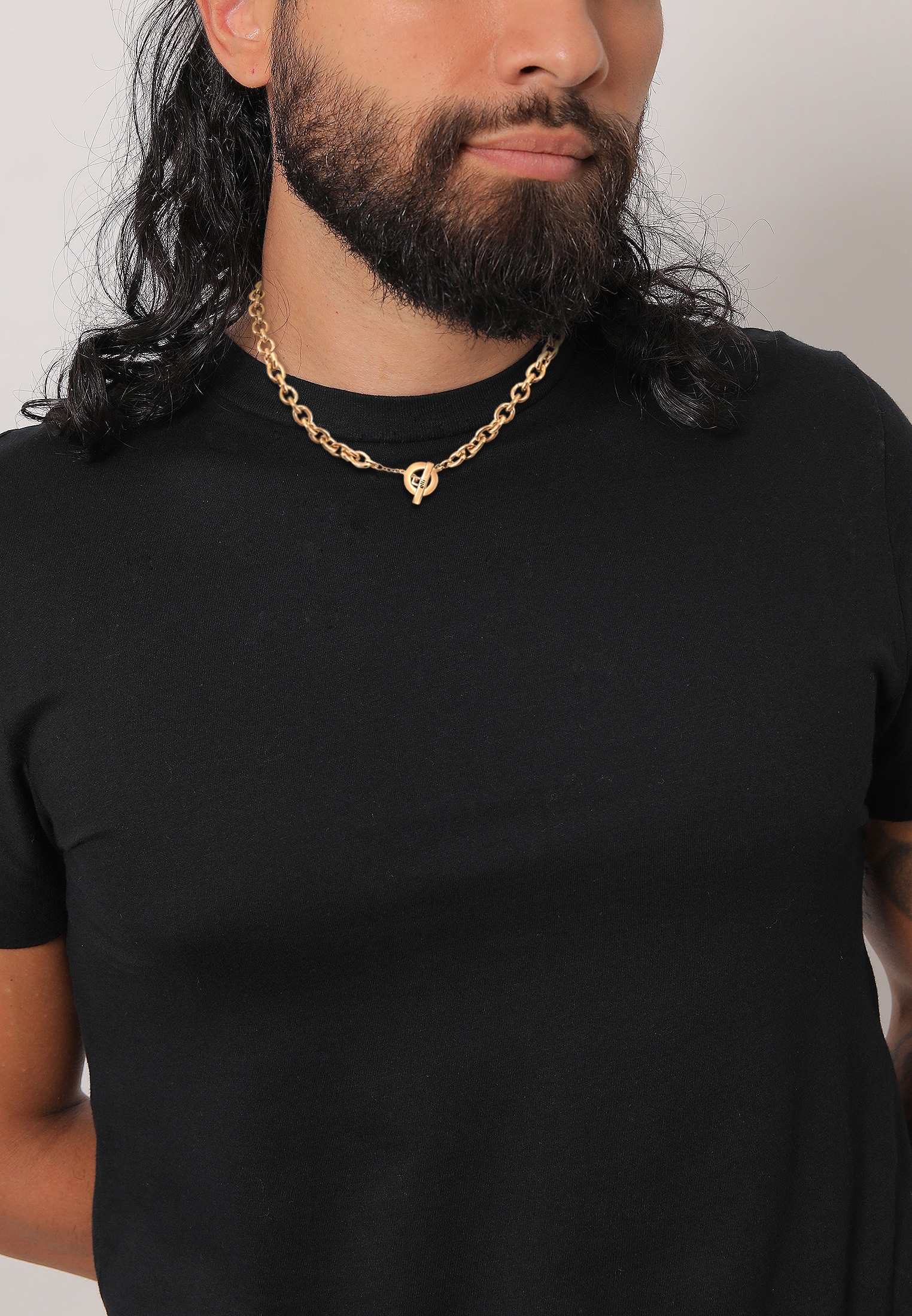 Elli Premium Kette ohne Anhänger »Ankerkette Grob Glieder Unisex 925 Silber rhodiniert«