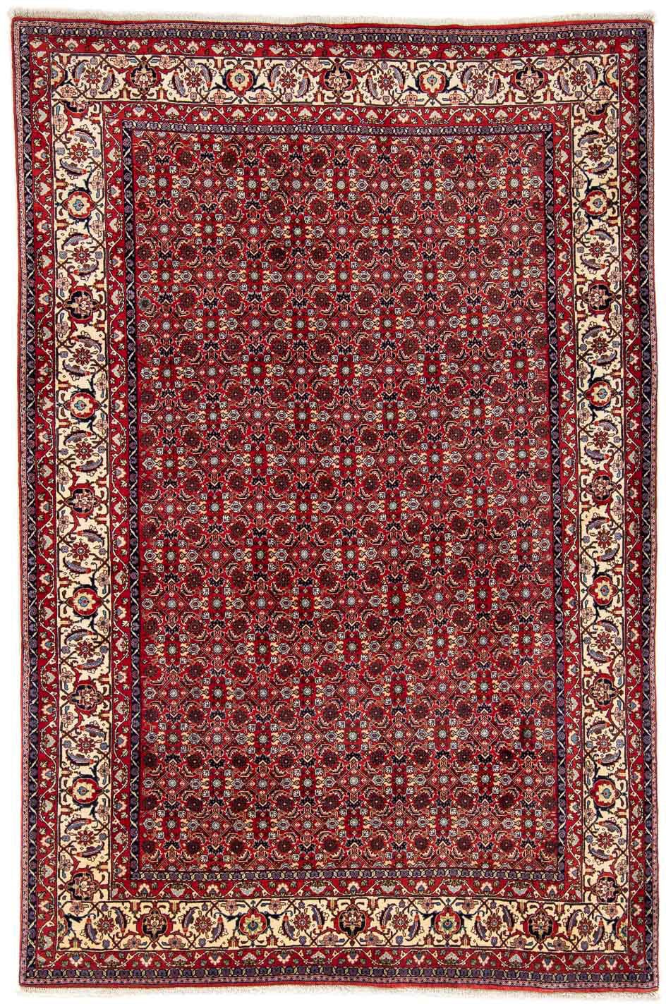 morgenland Orientteppich »Perser - Bidjar - 251 x 175 cm - rot«, rechteckig, Wohnzimmer, Handgeknüpft, Einzelstück mit Zertifikat