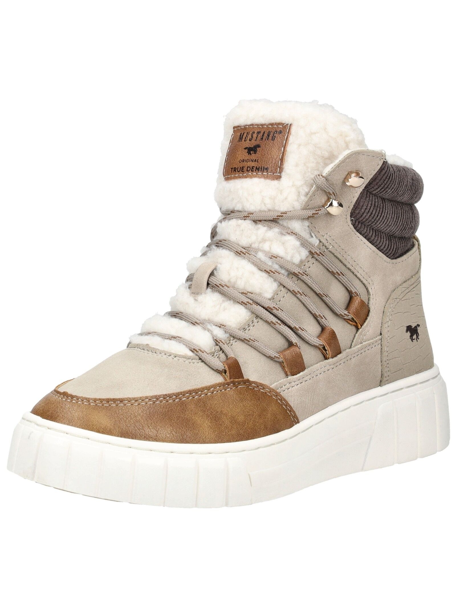 Mustang Shoes Sneaker "Mustang Shoes Sneaker Lederimitat/Textil" günstig online kaufen