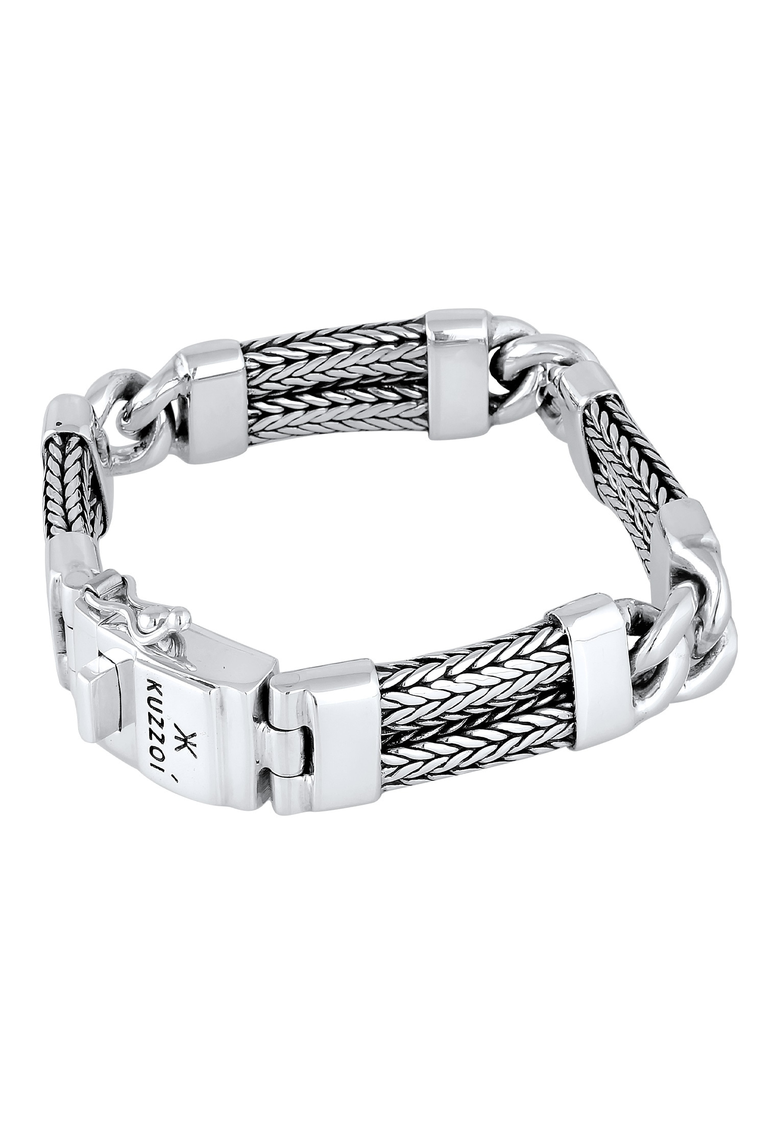 Kuzzoi Armband »Herren Panzer Gliederarmband Silber« für Modern BAUR ▷ | 925