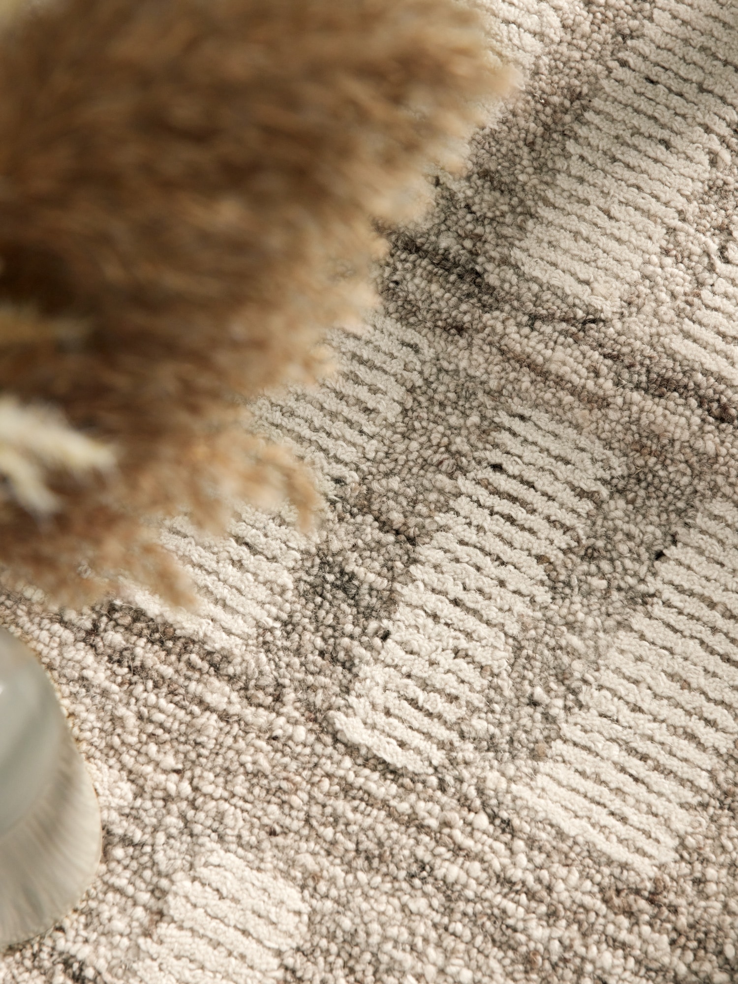 vikosa Teppich »Linara« rechteckig 15 mm Höhe Handgemacht, Grafisch, Streifen, Natur, Wolle, Wohnzimmer,Schlafzimmer