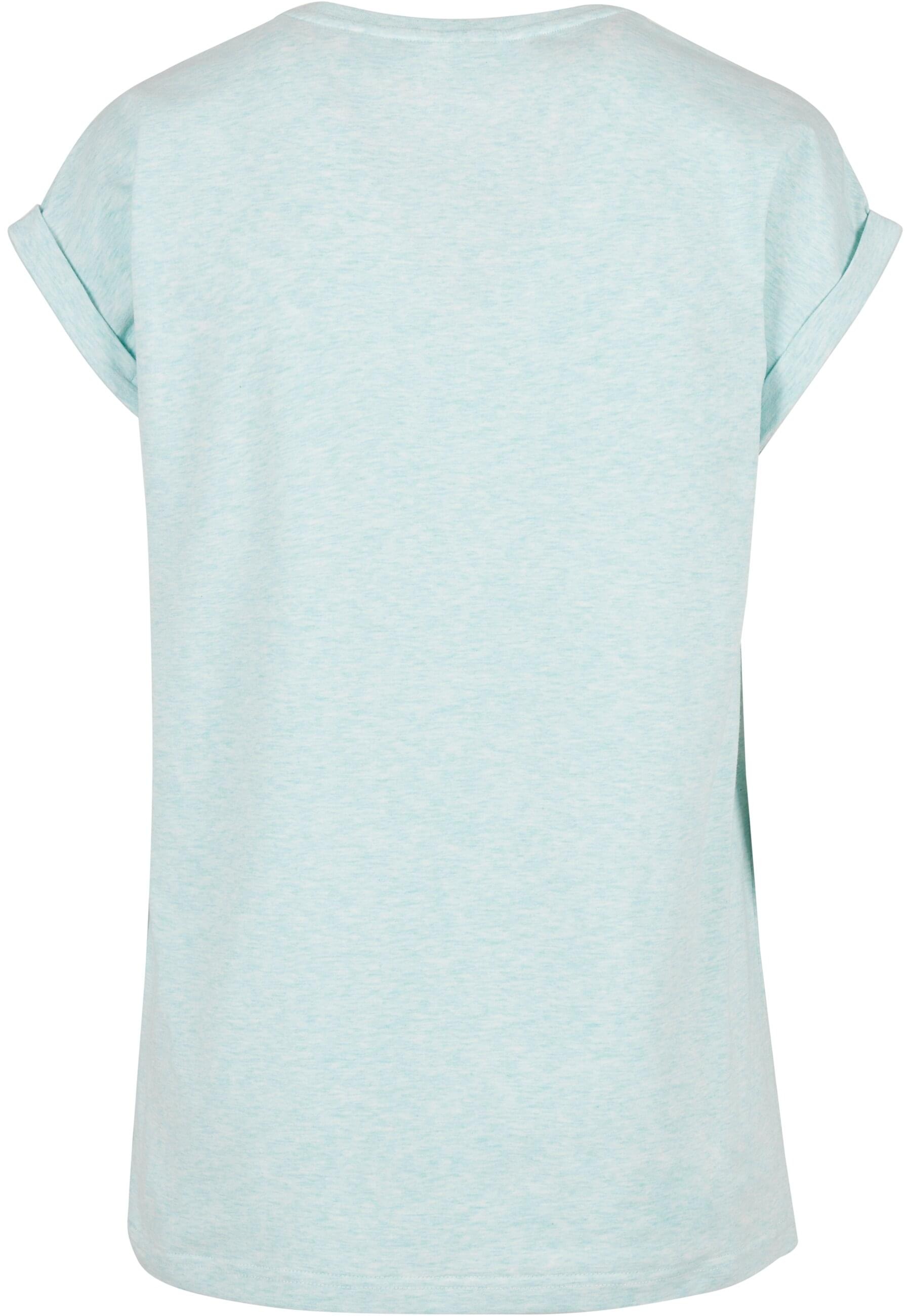 URBAN CLASSICS Kurzarmshirt »Urban Classics Damen Ladies Color Melange Extended Shoulder Tee«, (1 tlg.)