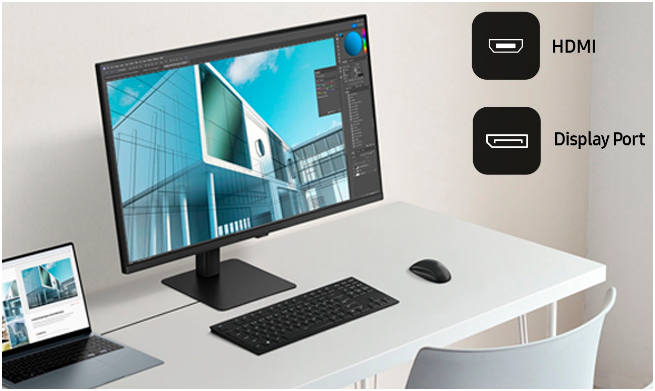 Samsung LED-Monitor »S32D700EAU«, 80 cm/32 Zoll, 3840 x 2160 px, 4K Ultra HD, 5 ms Reaktionszeit, 60 Hz