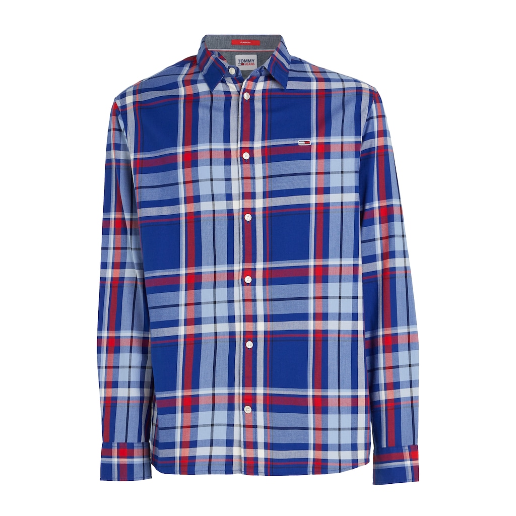 Tommy Jeans Langarmhemd »TJM CLSC ESSENTIAL CHECK SHIRT«