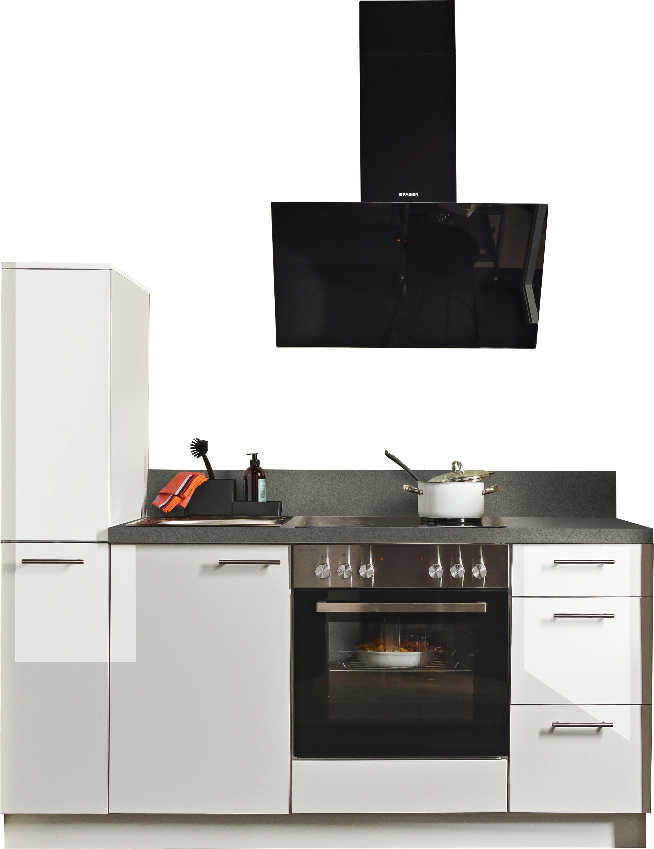 KOCHSTATION Küche "Scafa" vormontiert, wahlweise mit E-Geräten, Stellbreite günstig online kaufen