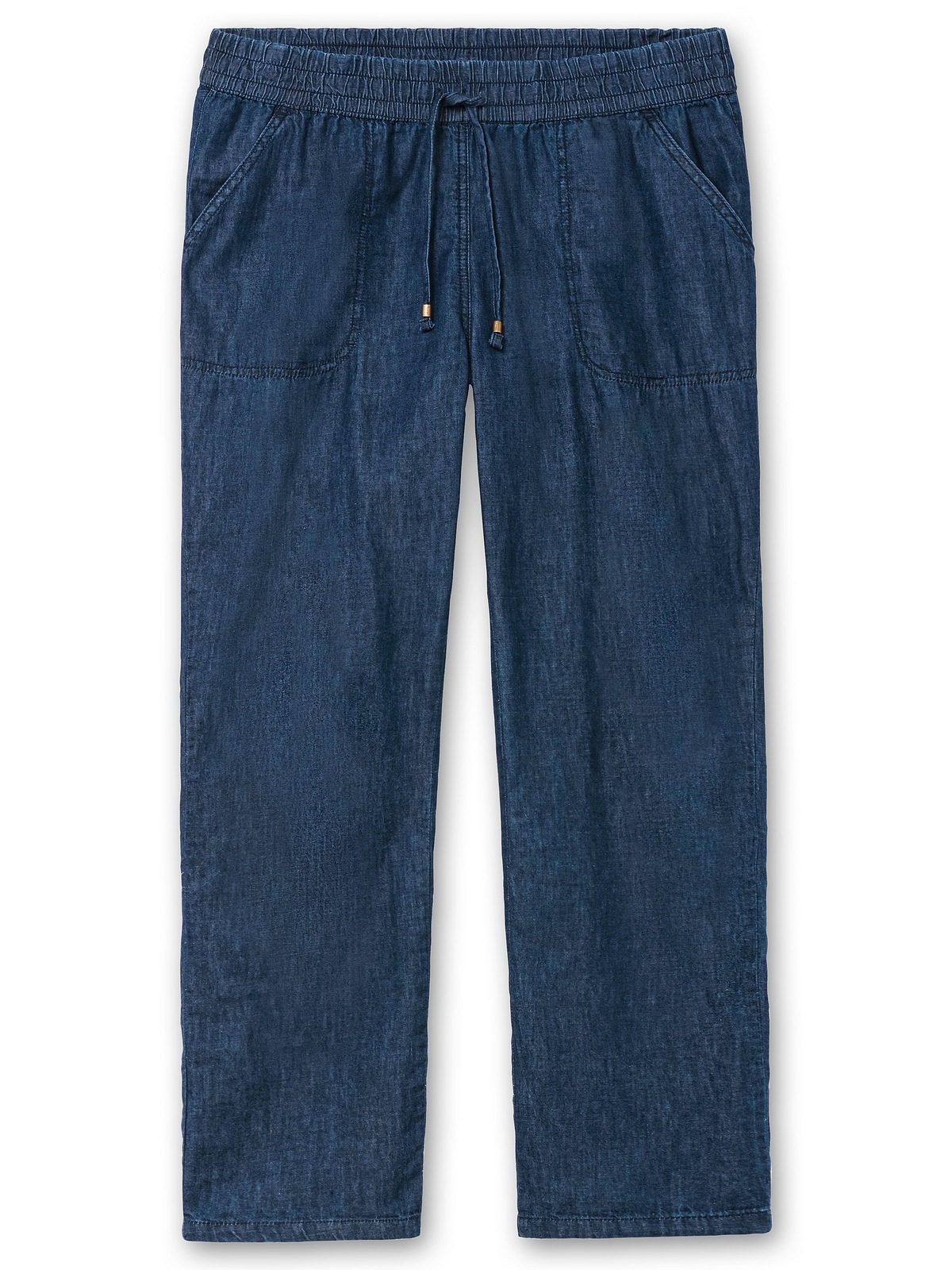 Sheego Schlupfjeans »Große Größen«, mit gesmoktem Rundum-Dehnbund
