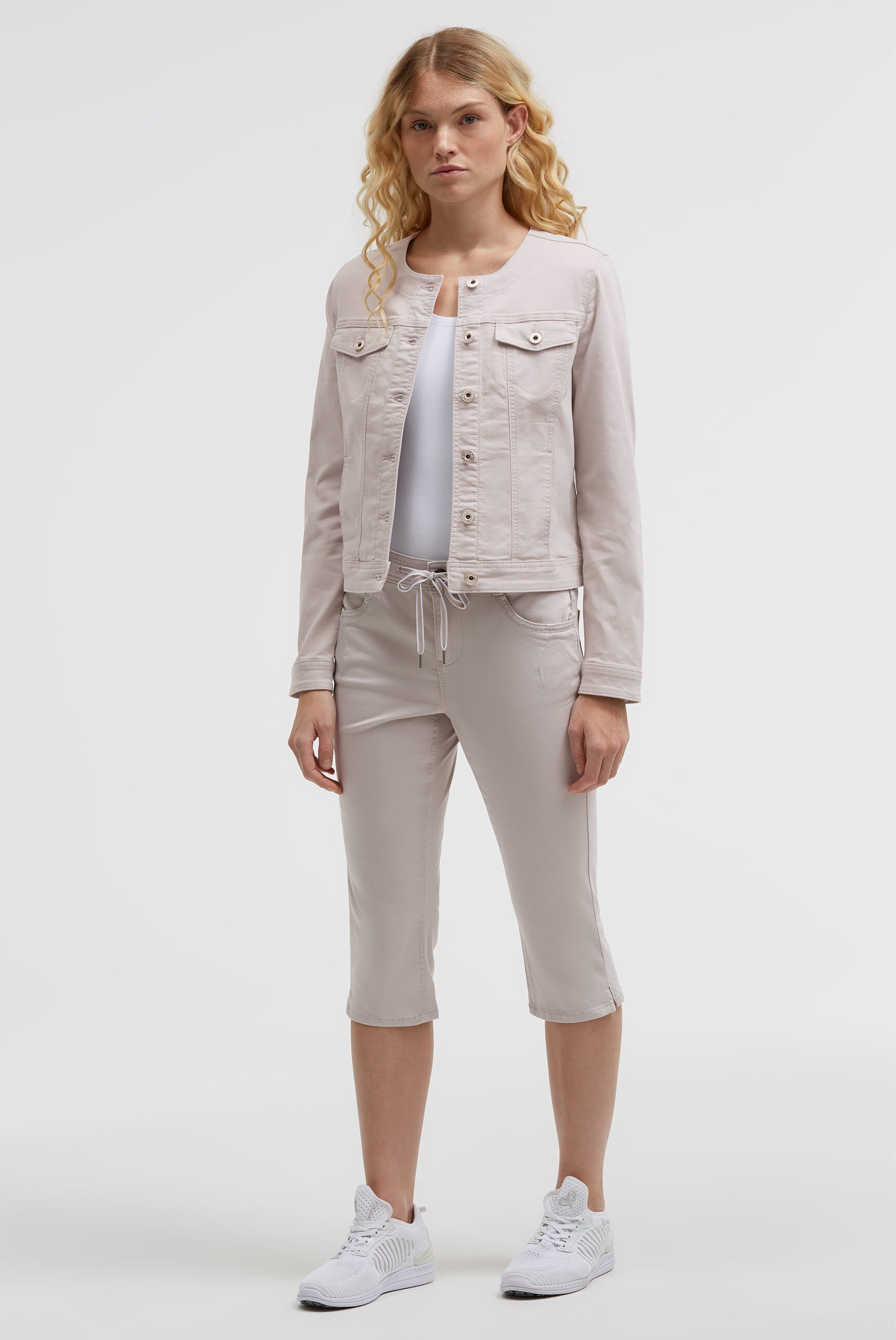 SOCCX Jeansjacke ohne Kapuze mit Brusttaschen