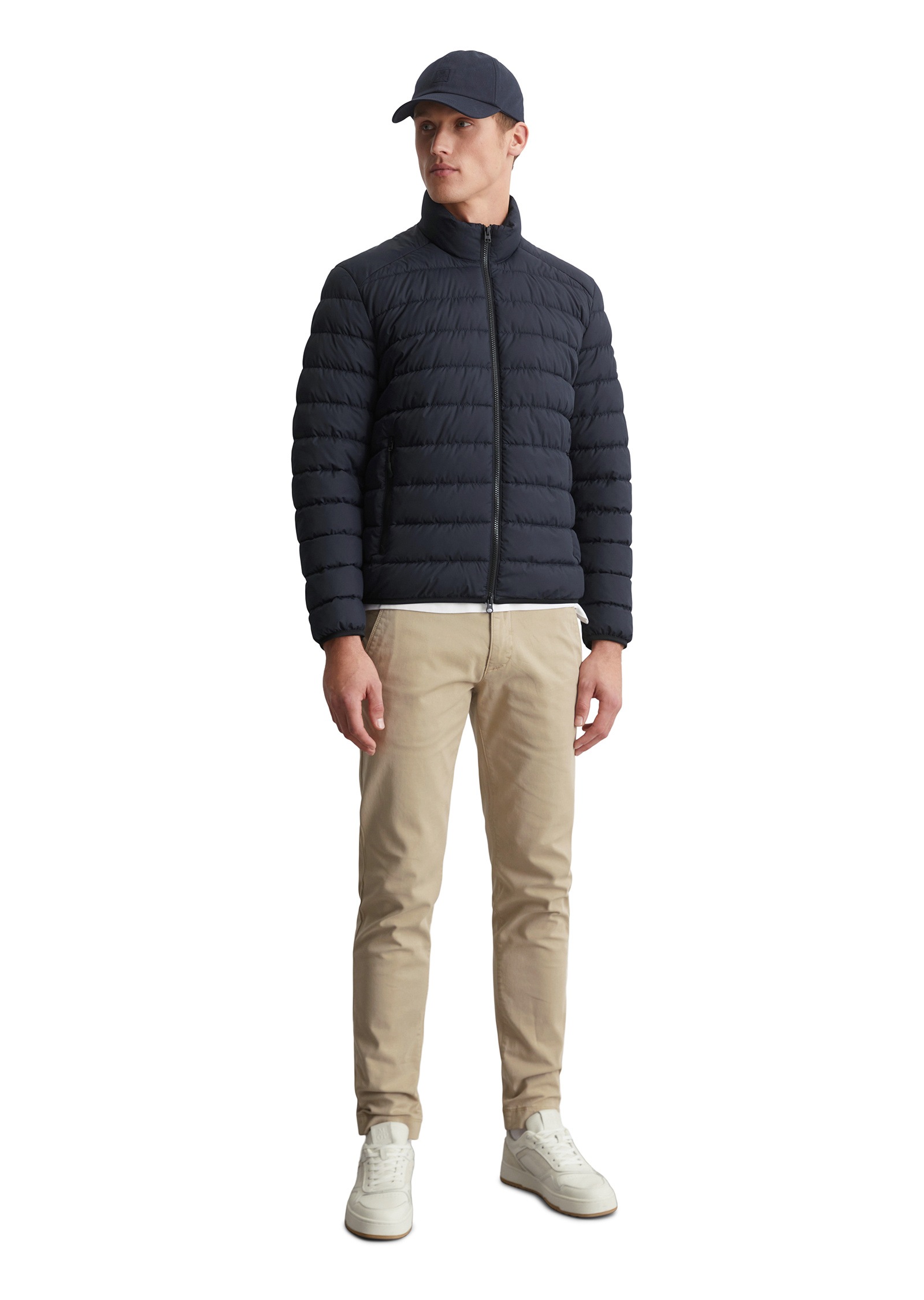 Marc O'Polo Outdoorjacke »aus recycelter Qualität«, ohne Kapuze
