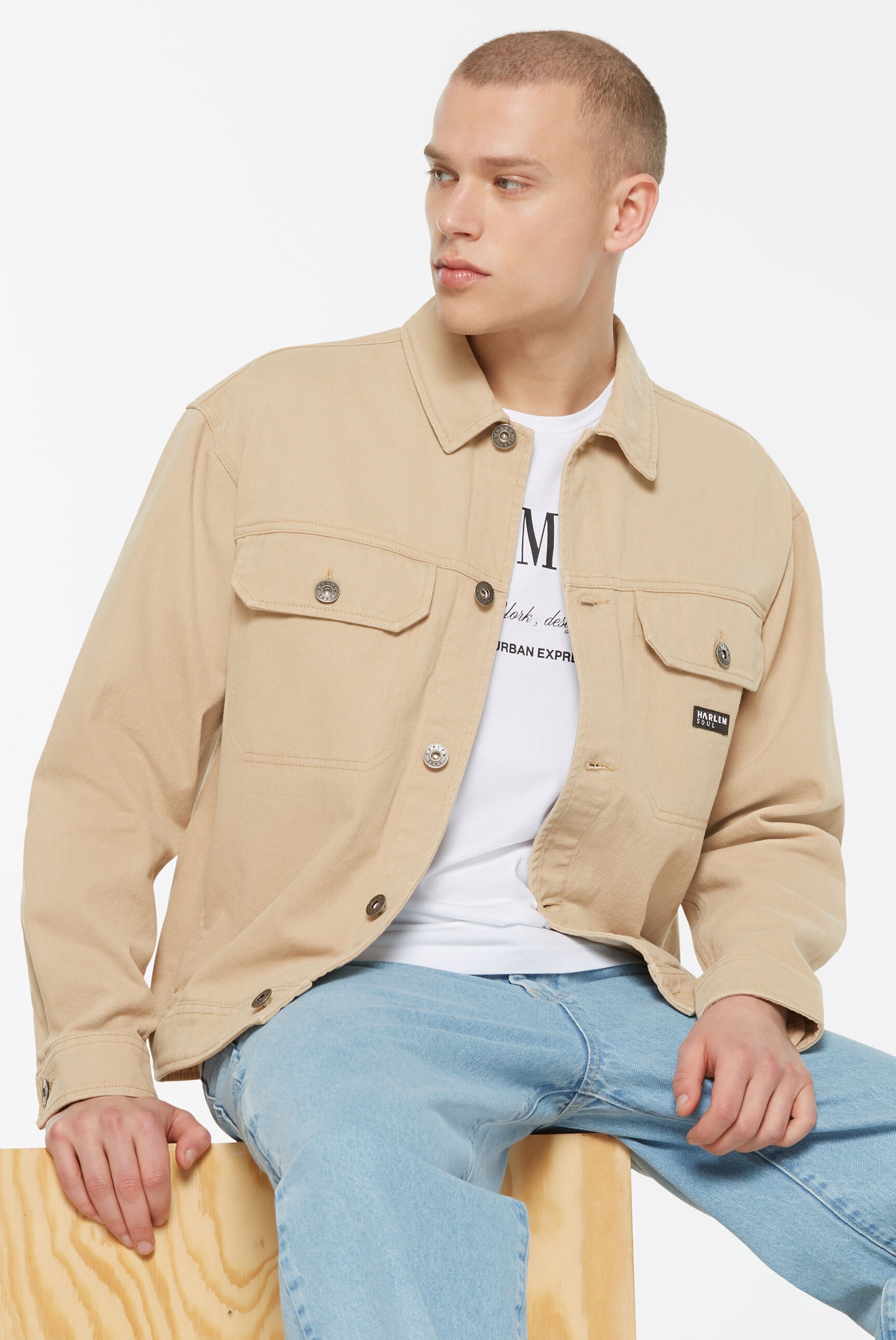 Harlem Soul Jeansjacke ohne Kapuze