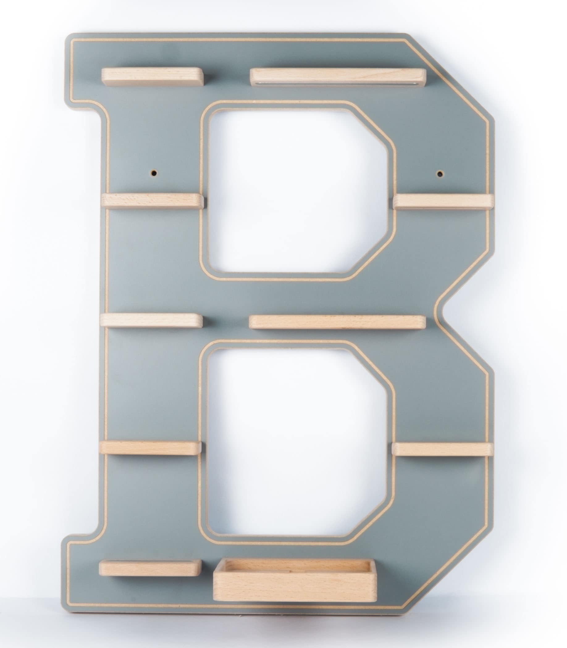 Boarti Wandregal »Holz Regal Buchstabe B für Toniebox Tonies Figuren«