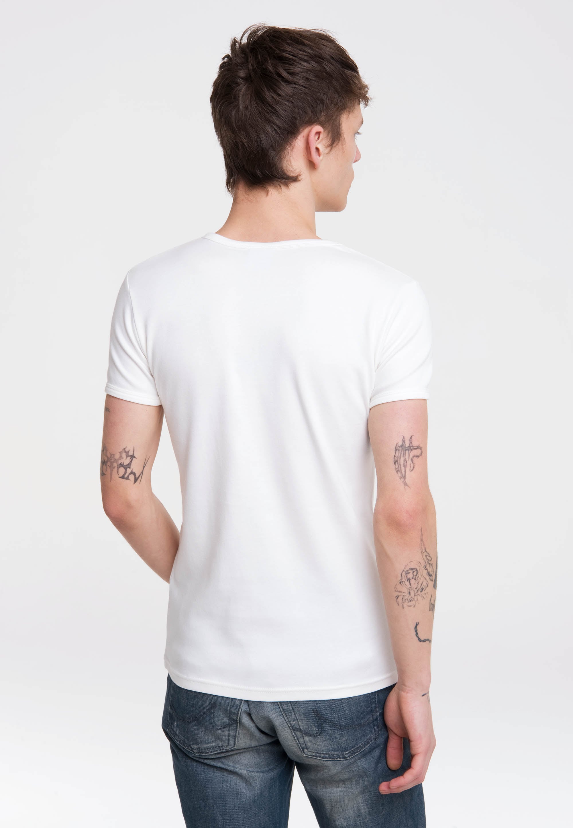 LOGOSHIRT T-Shirt »Marvel - Captain America - Boyfriend«, mit Captain America-Frontprint