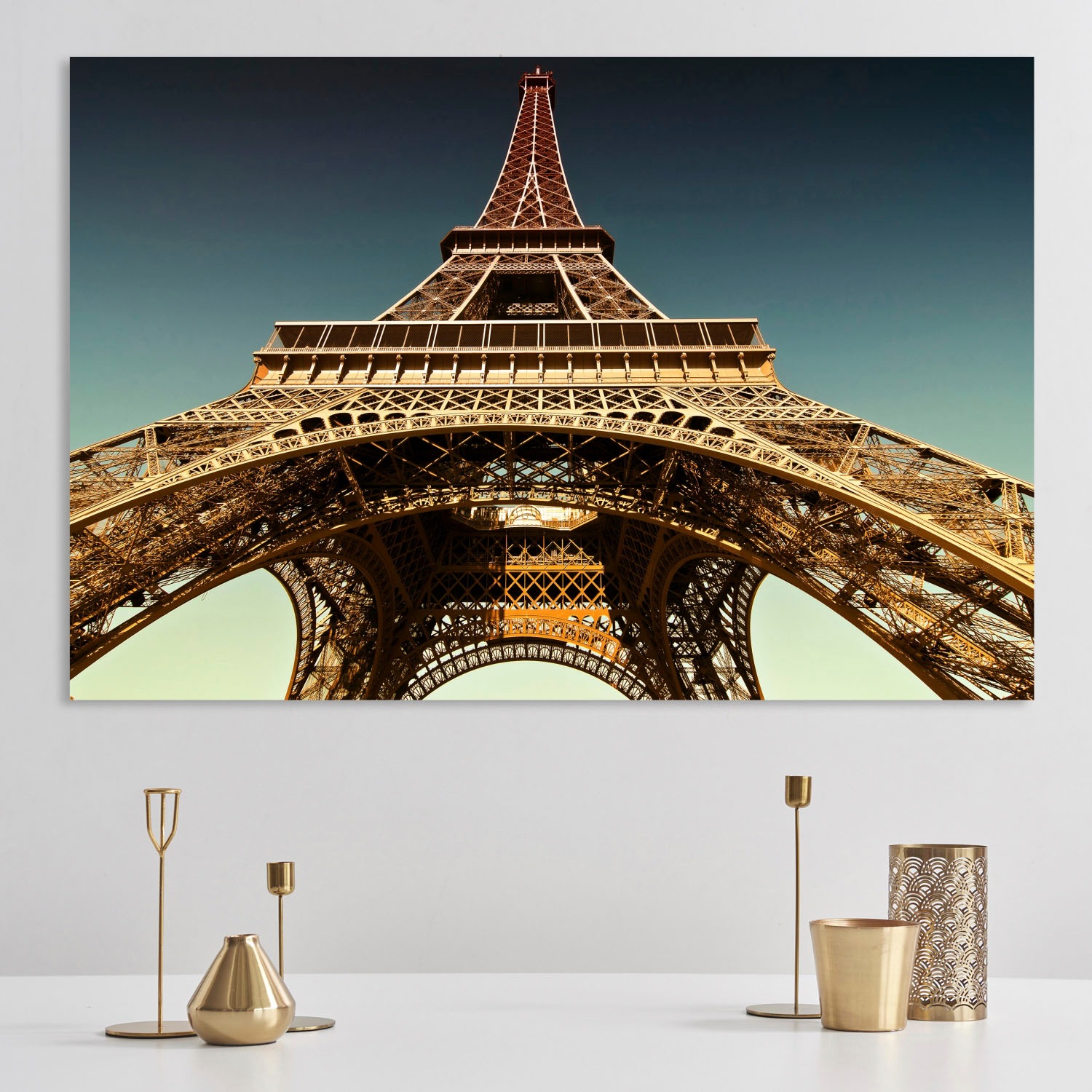 queence Acrylglasbild "Eiffelturm" Elemente der Architektur  Europa  Himmel günstig online kaufen