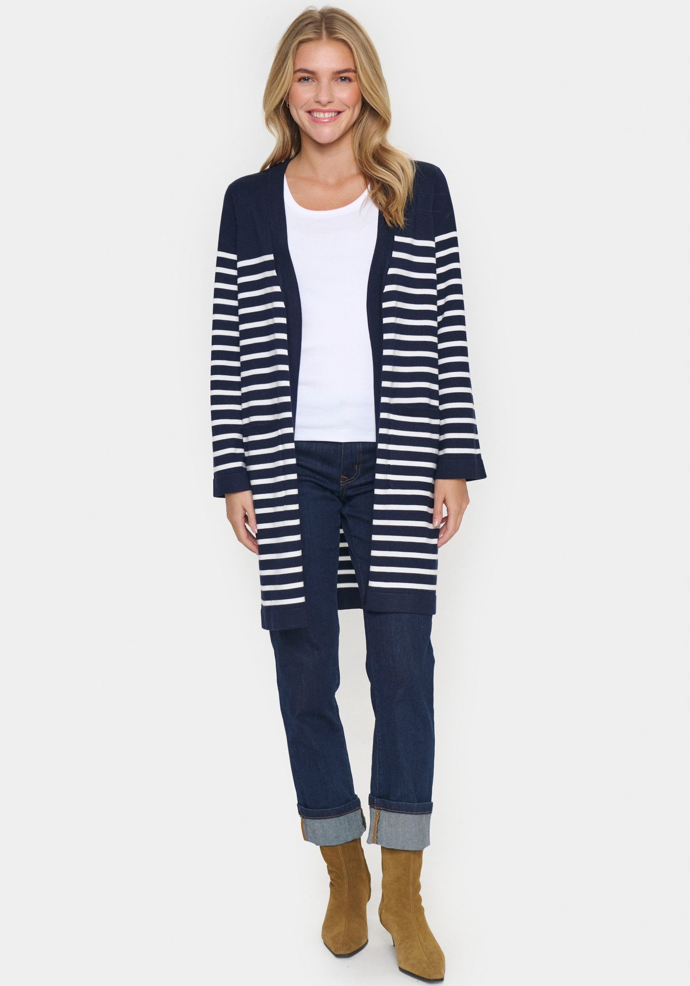 Saint Tropez Strickjacke »GrilaSZ Open Cardigan«
