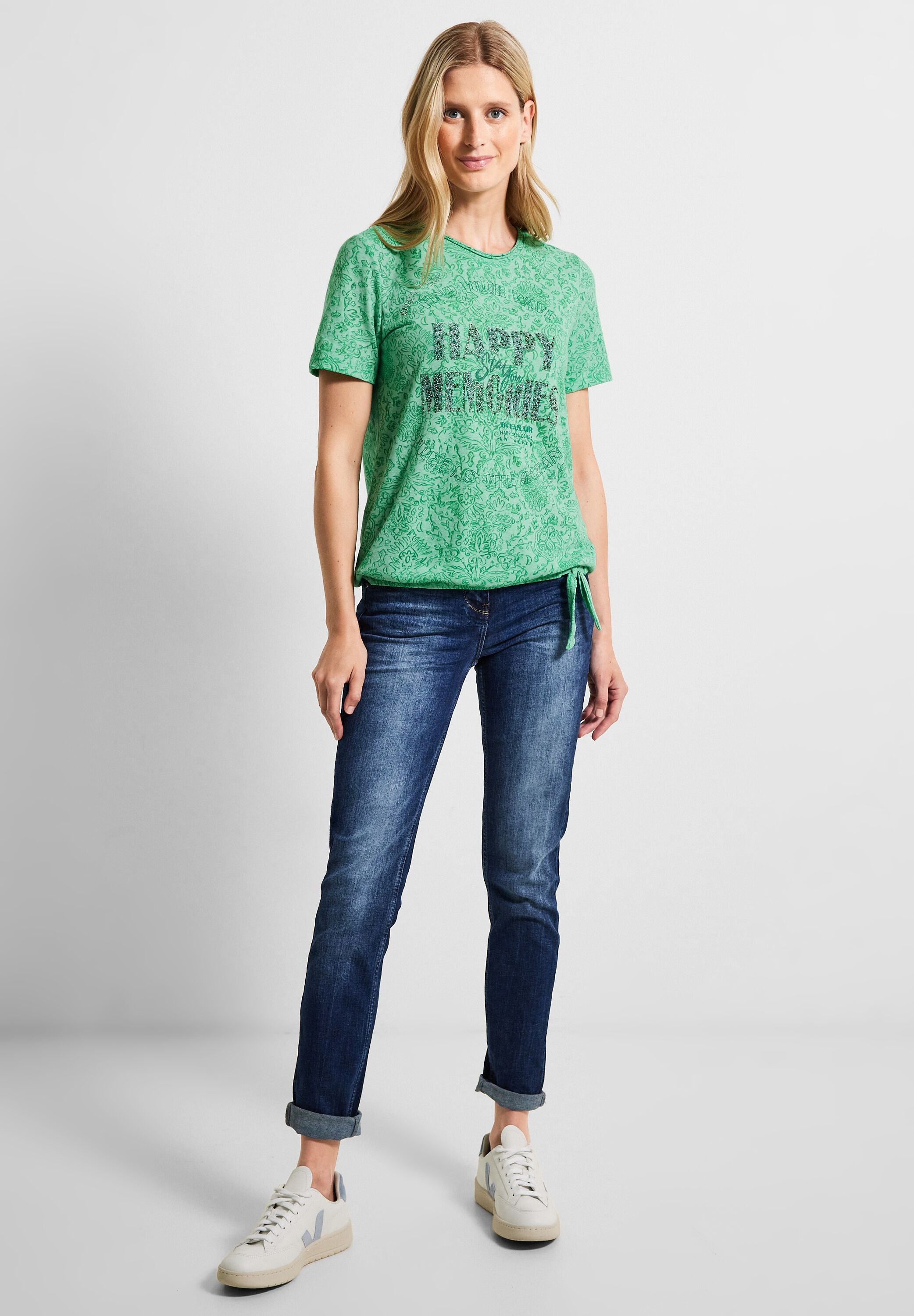 Cecil T-Shirt, aus softem Materialmix für bestellen | BAUR