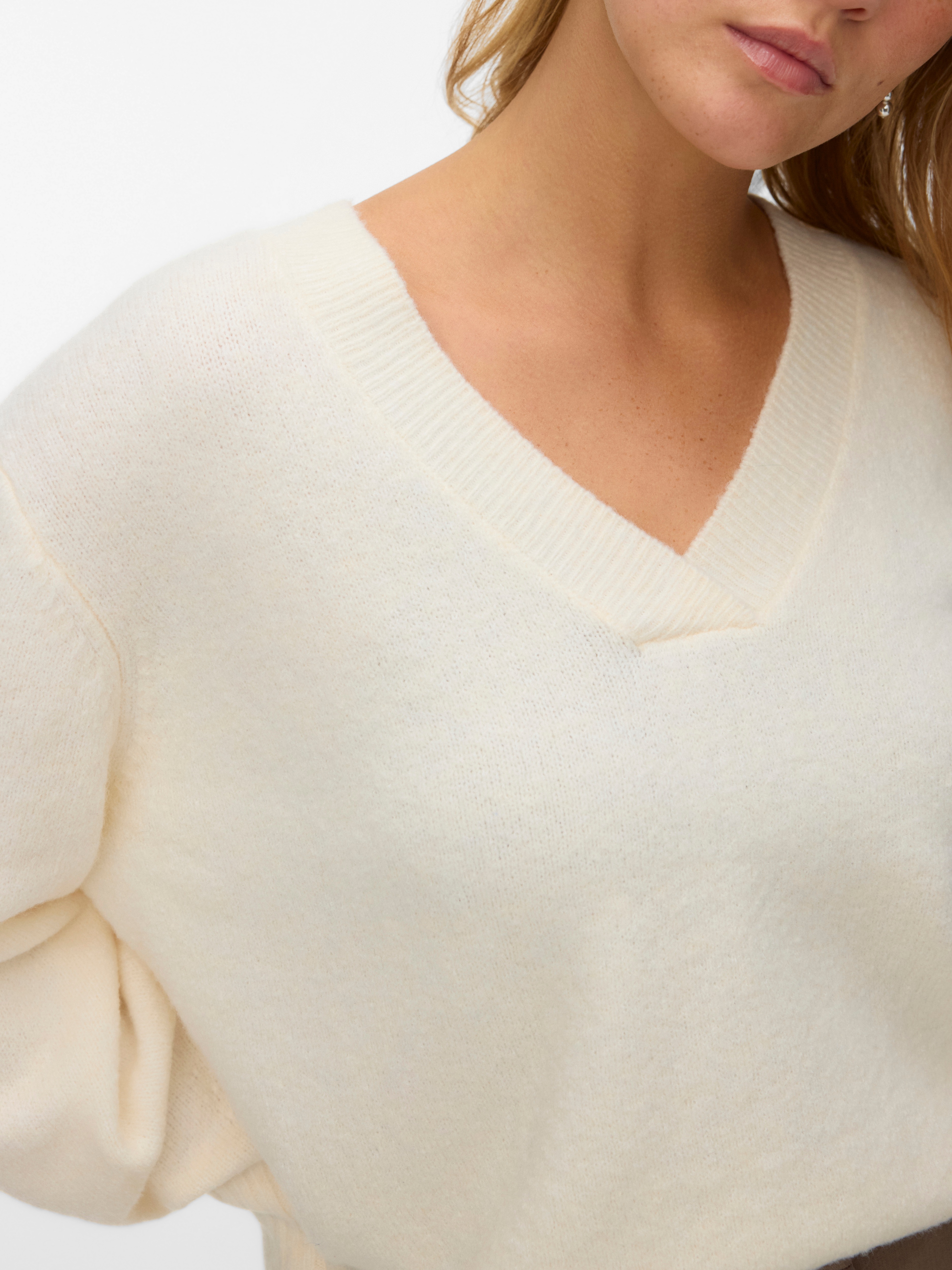 Thumbnail - Vero Moda V-Ausschnitt-Pullover "VMBOOM LS V-NECK PULLOVER NOOS"