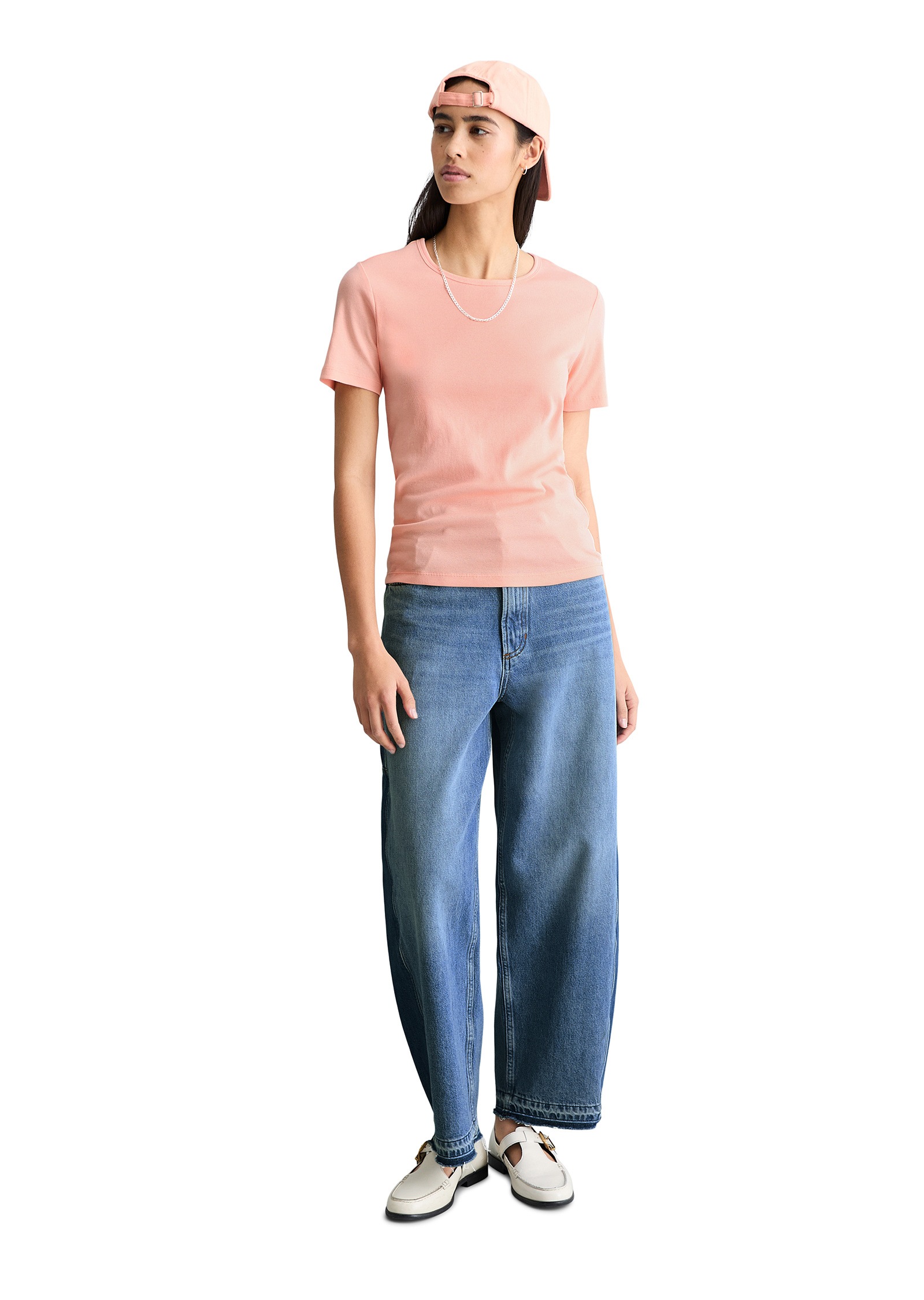 Marc O'Polo DENIM T-Shirt »aus weichem Rippjersey«