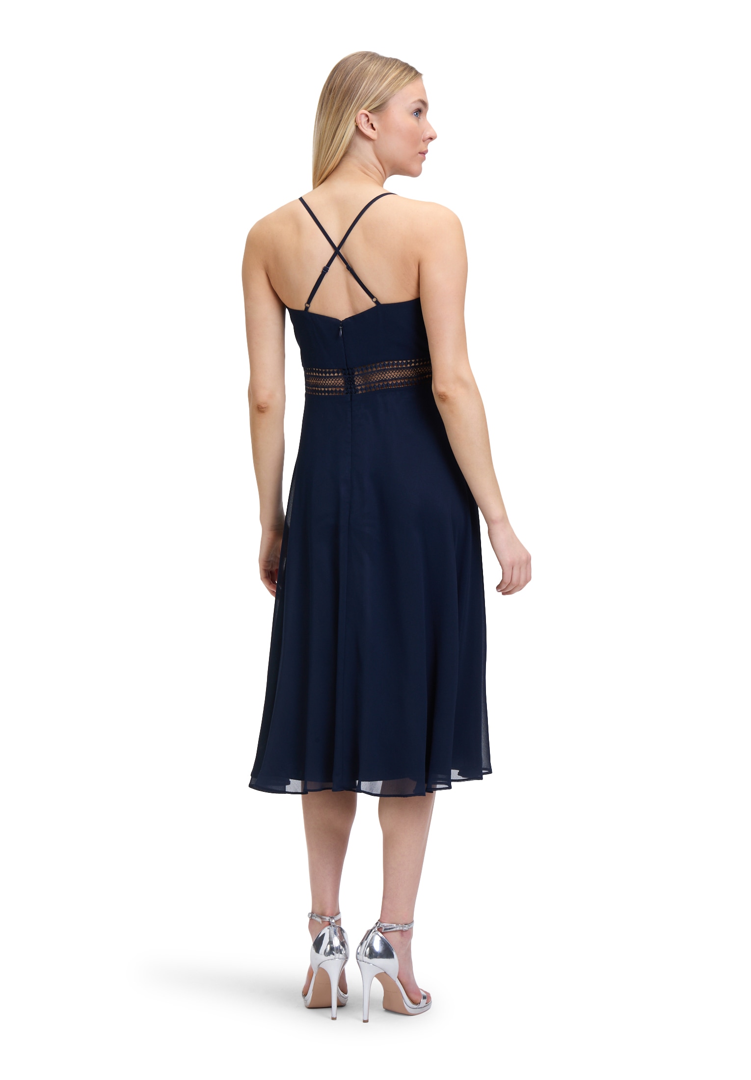 Vera Mont Cocktailkleid »Vera Mont Cocktailkleid mit Wasserfallausschnitt«, Stickerei