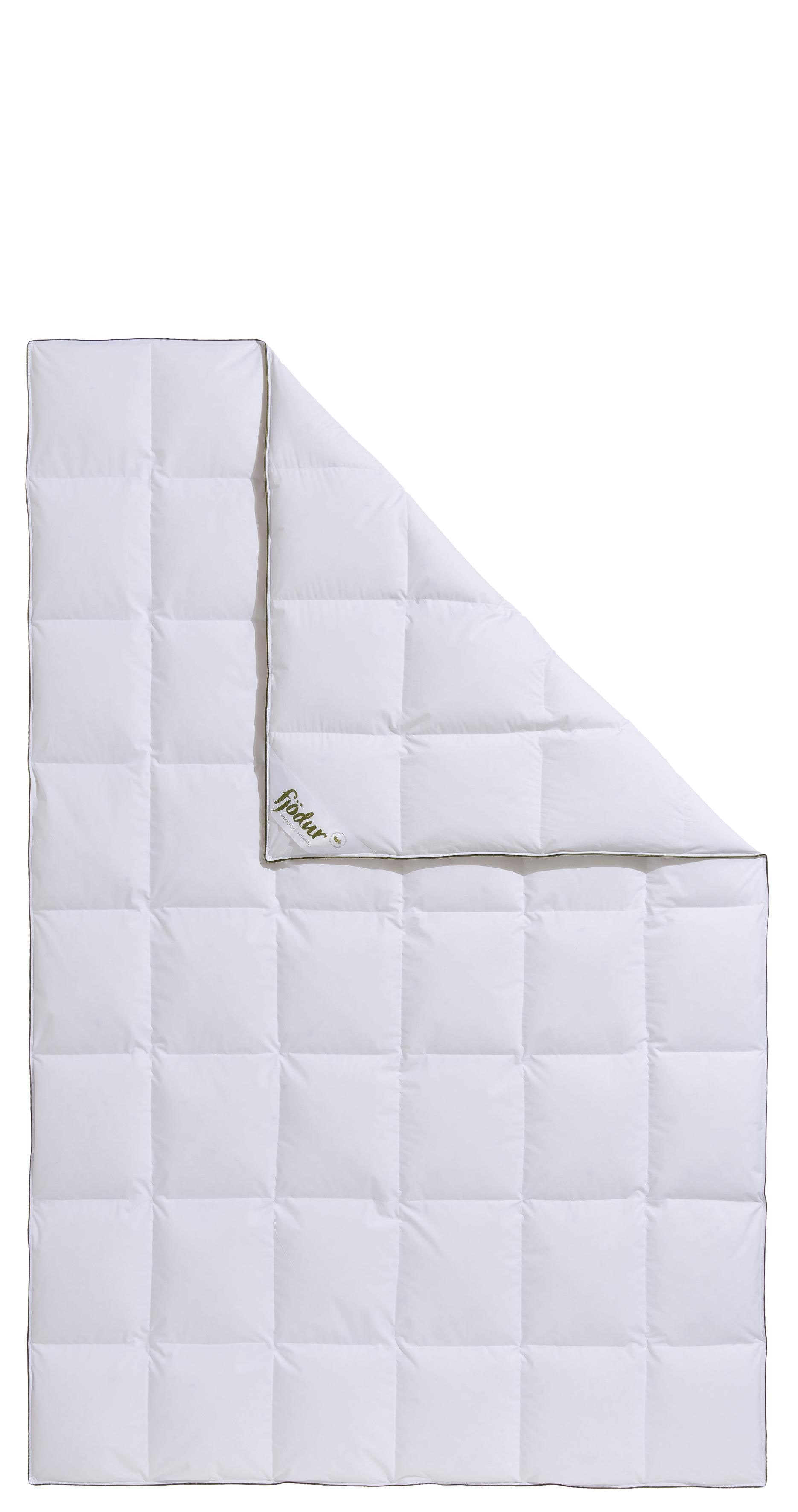 fjödur 1100000002199 "Felix" normal Füllung 90% Daunen, 10%Federn 1 Stk. tlg. Bettdecke in 135x200 cm und weiteren Größen, für Sommer oder Winter