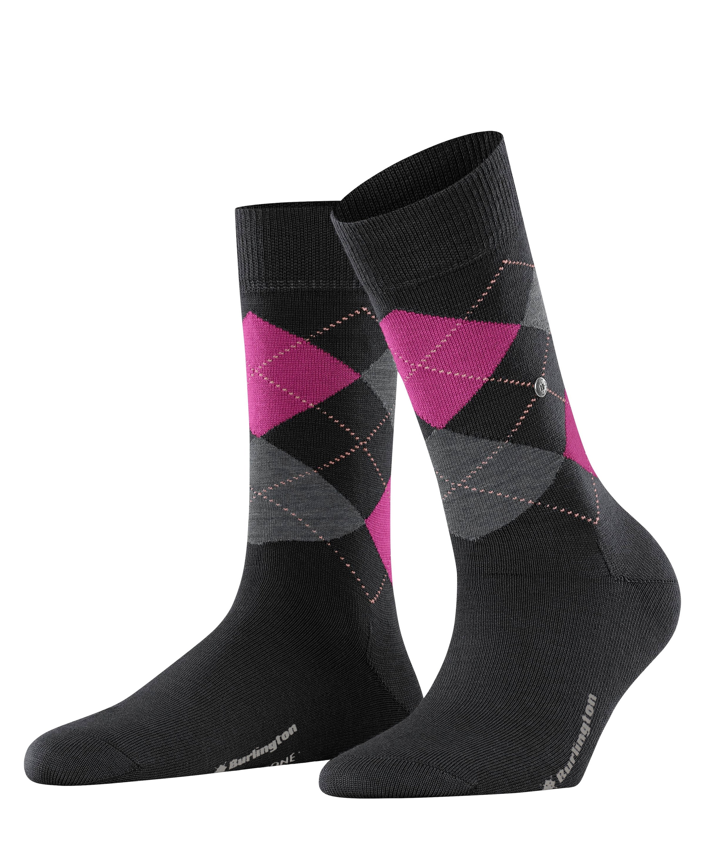 Burlington Socken »Marylebone« Einheitsgröße 36-41, wärmende Wollmischung, Argyle-Muster