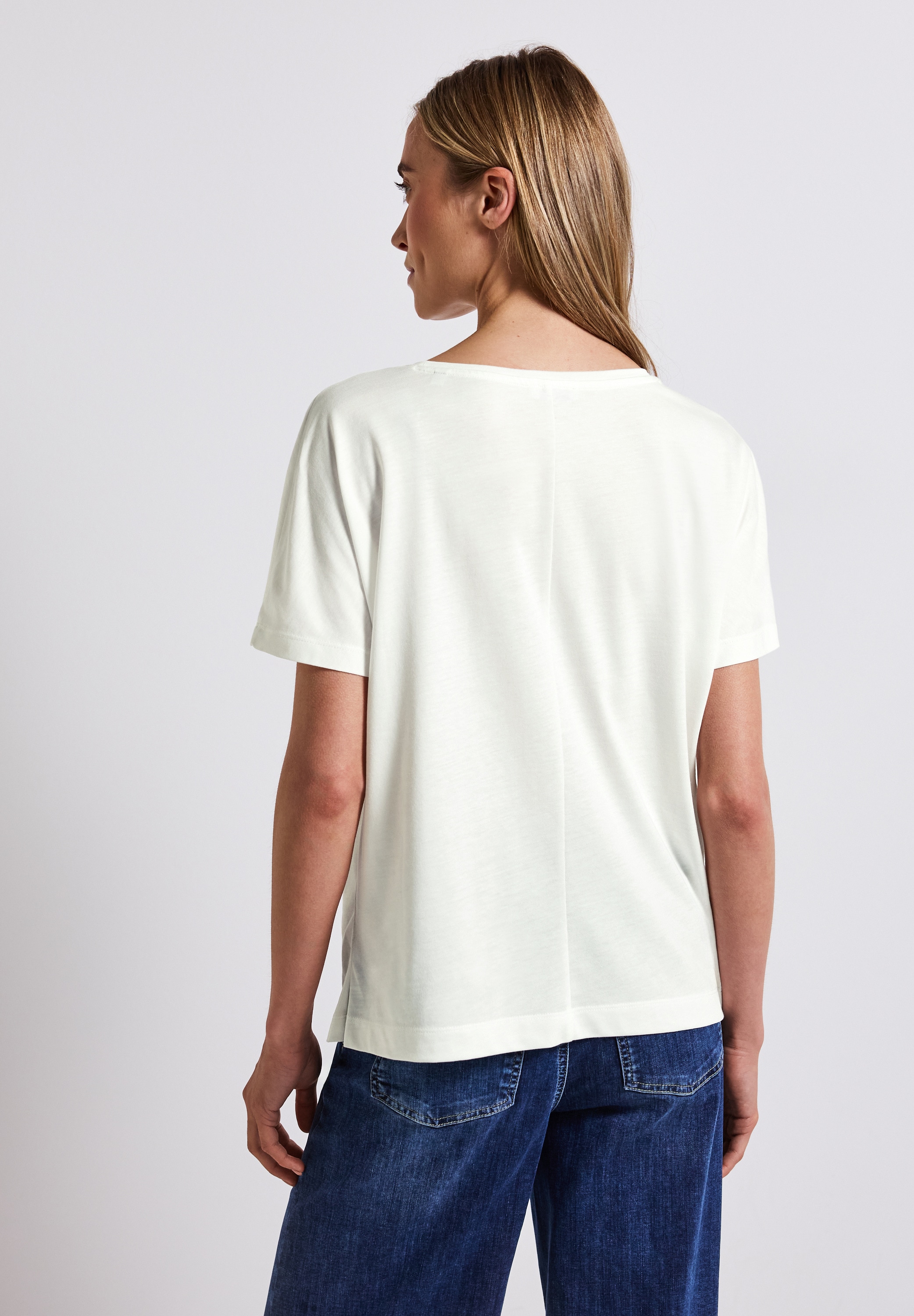 STREET ONE Print-Shirt, im soften Baumwoll-Mix