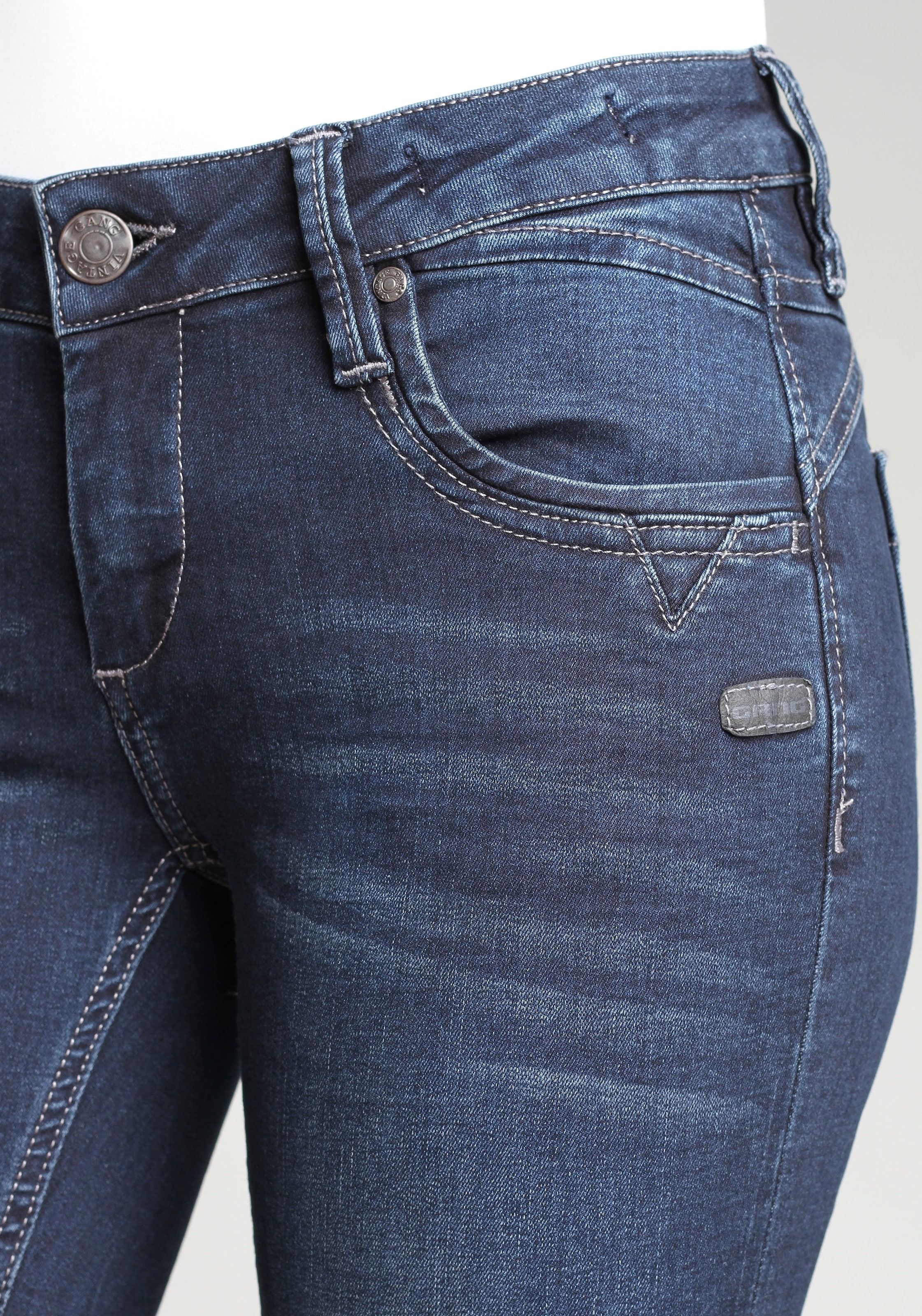 mit | Zipper-Detail der »94Nikita«, Skinny-fit-Jeans GANG Coinpocket Black BAUR Friday an