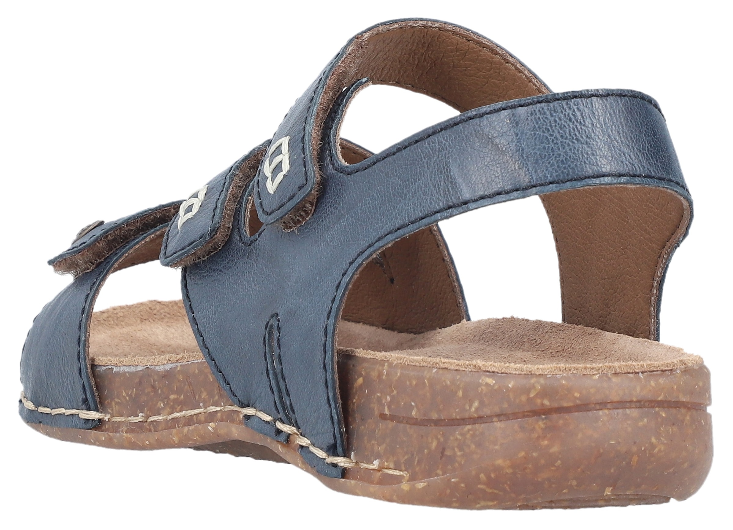 Rieker Sandale, Sommerschuh, Sandalette mit praktischen Klettverschlüssen