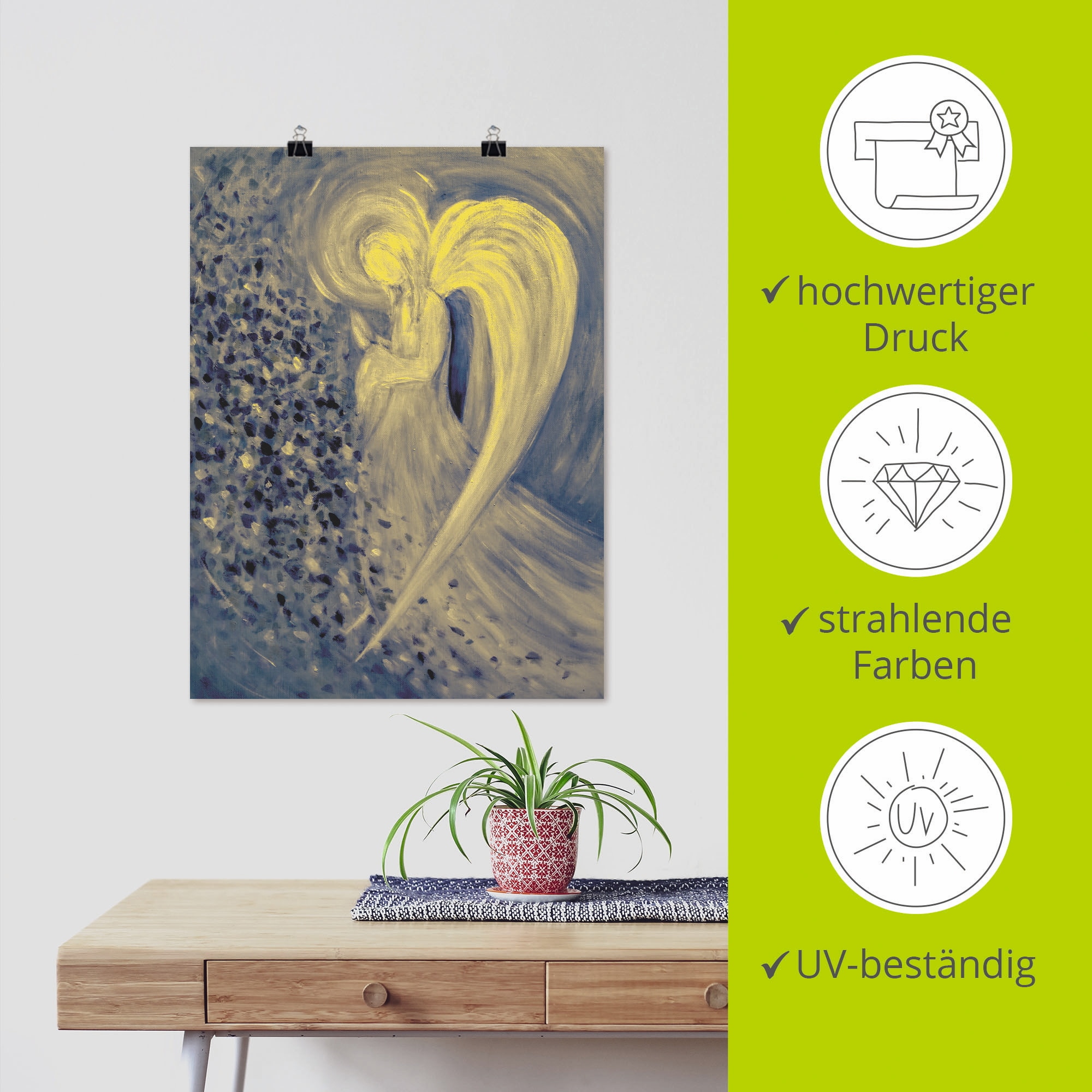 Artland Wandbild »Engel der Nacht«, Religion, (1 St.), als Leinwandbild, Poster, Wandaufkleber in verschied. Größen