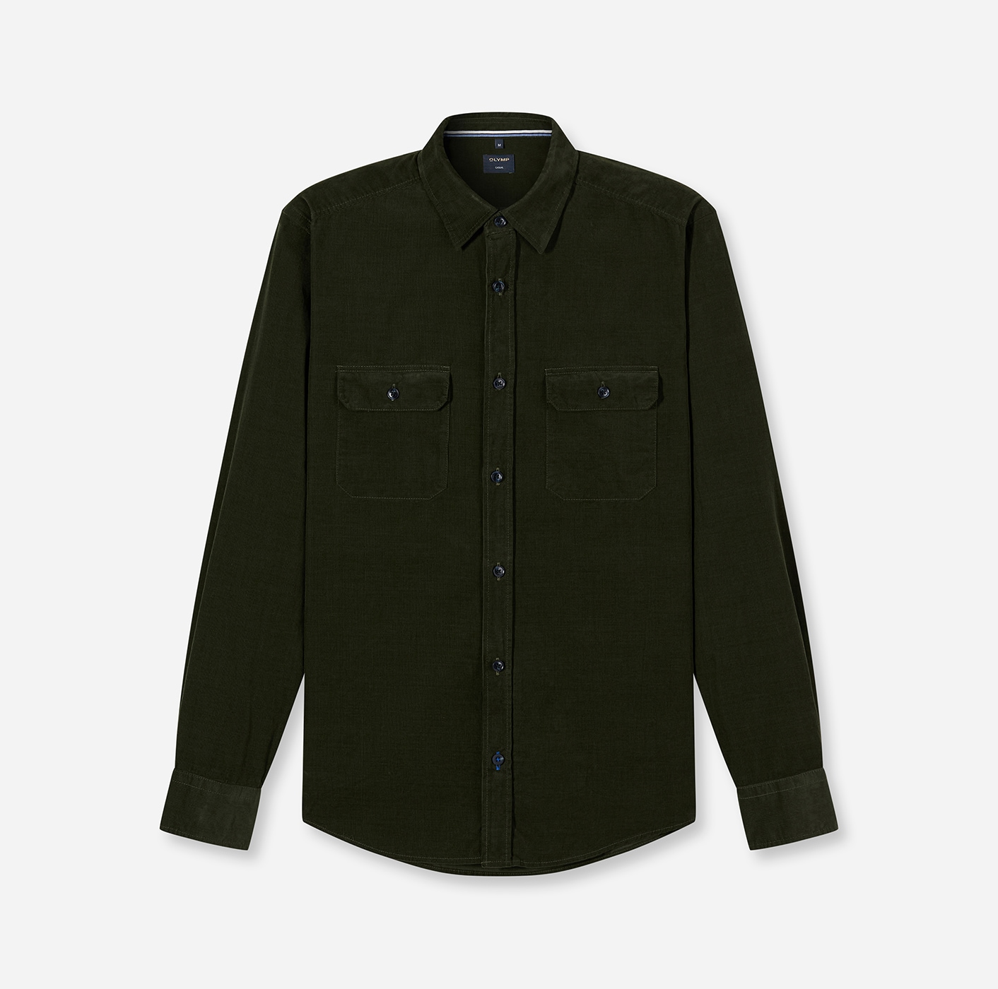 OLYMP Langarmhemd Feincord, Businesshemd, Kentkragen, regular fit