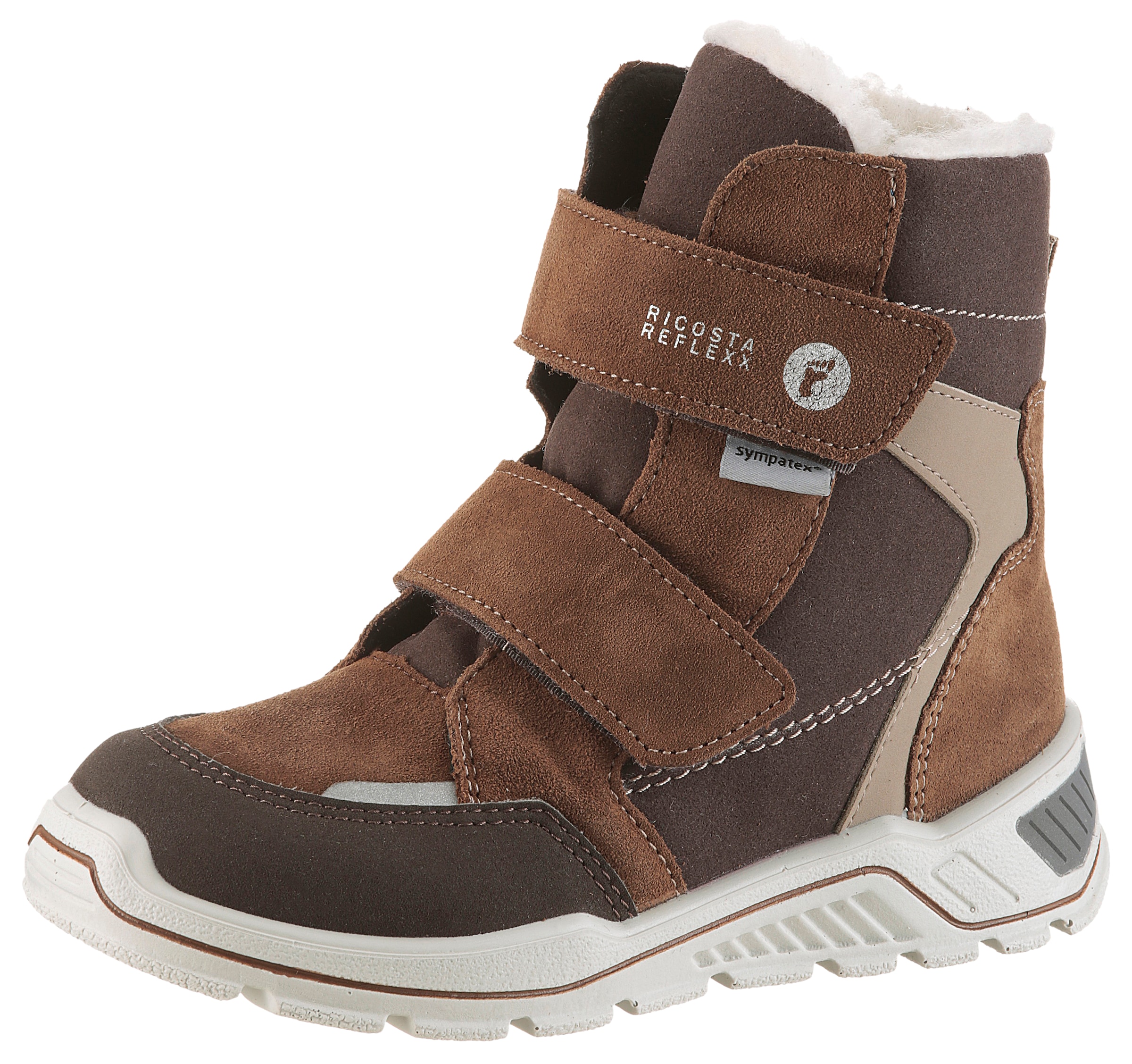 Ricosta Winterstiefel "JANEK 50 WMS: weit" Snowboots, Klettstiefel mit Symp günstig online kaufen