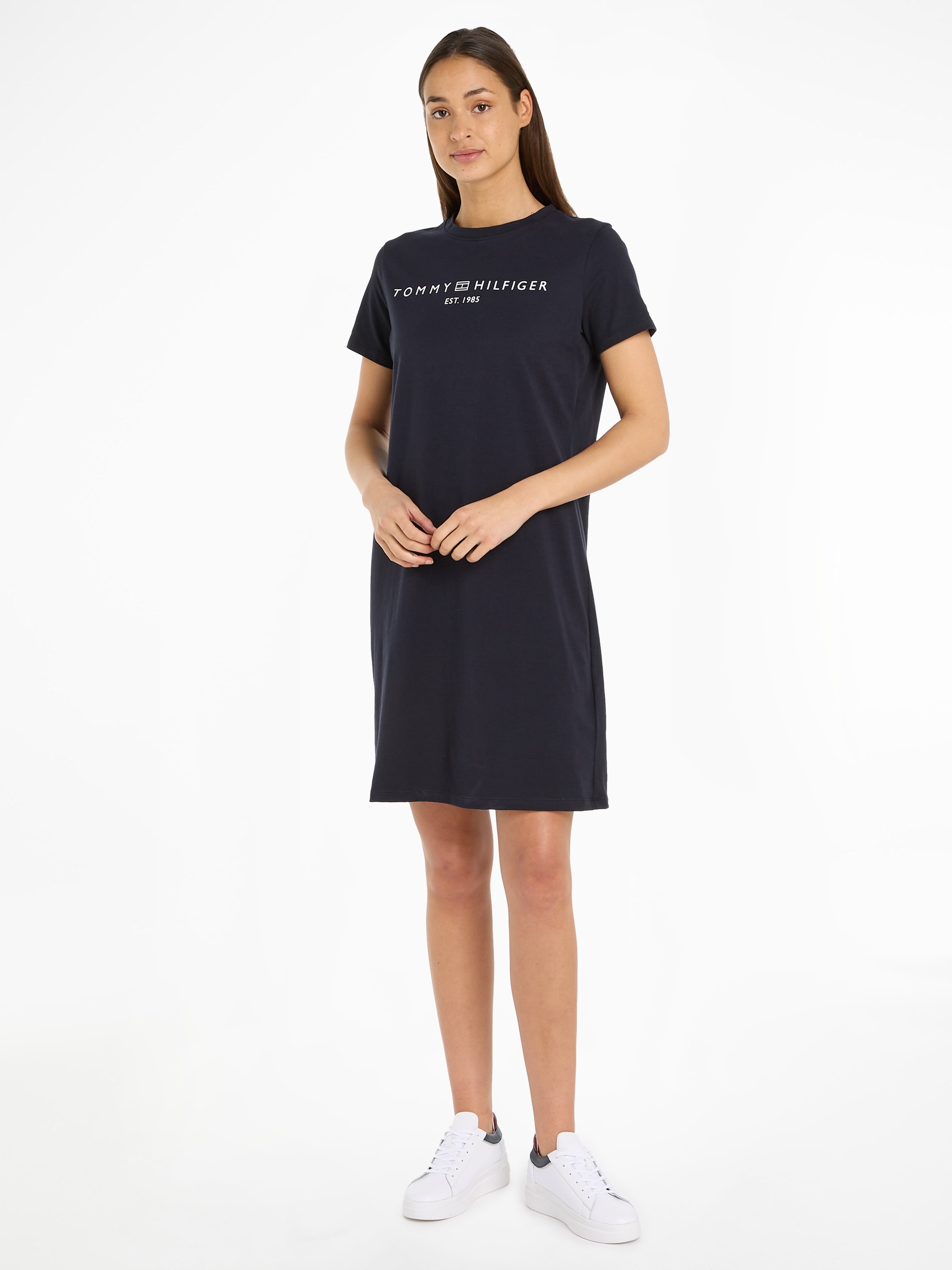 Tommy Hilfiger Shirtkleid "RLX CORP LOGO TSHIRT DRS SS", mit Logoschriftzug günstig online kaufen