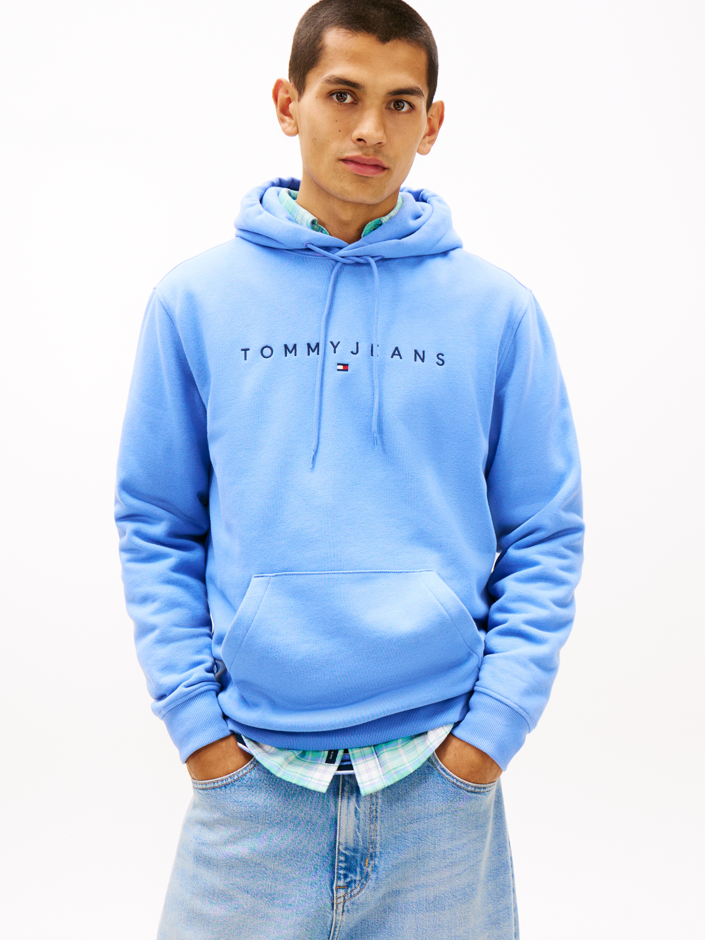 Tommy Jeans "TJM REG LINEAR LOGO HOODIE EXT", mit Logo-Stickerei günstig online kaufen