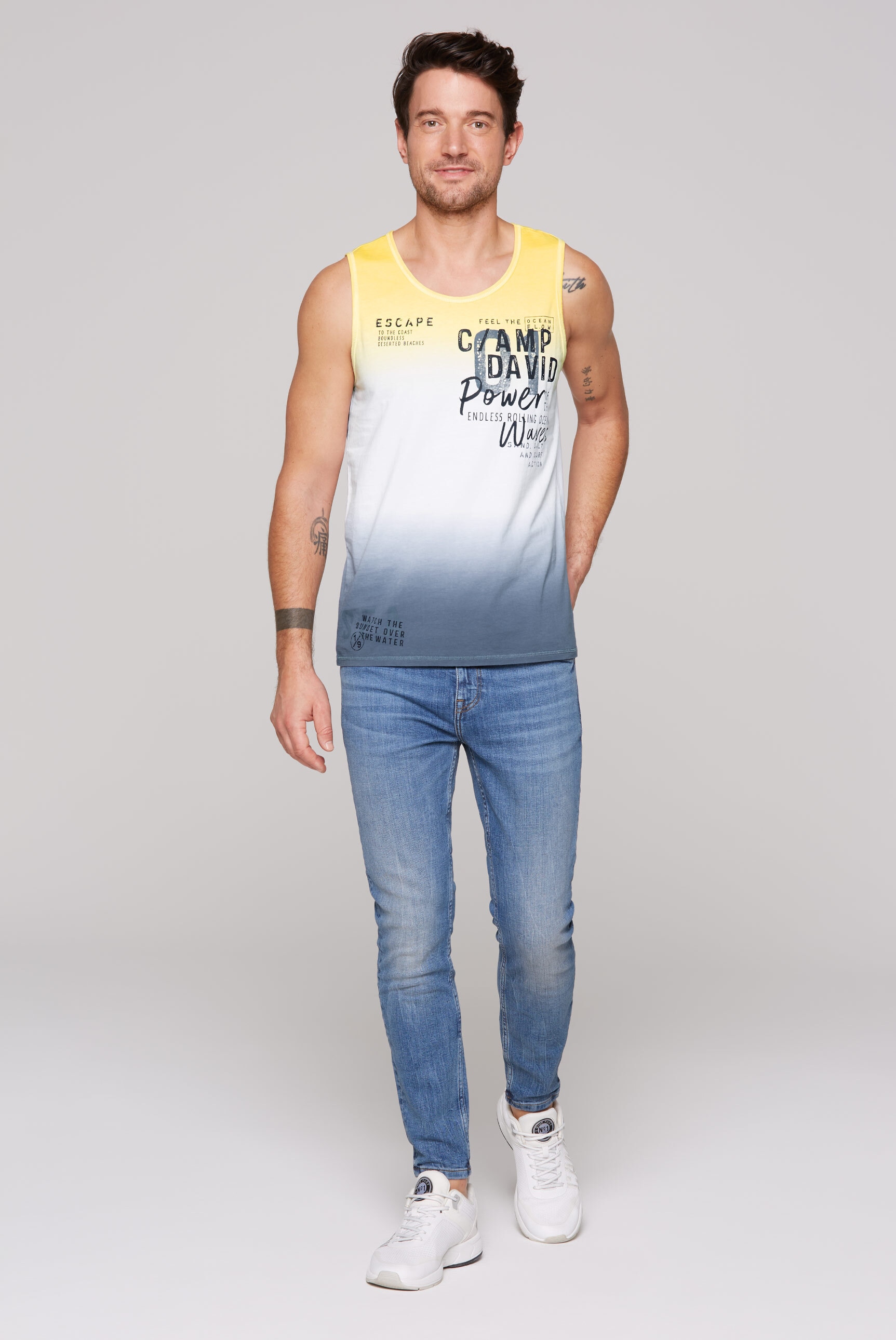 CAMP DAVID Tanktop, aus Baumwolle